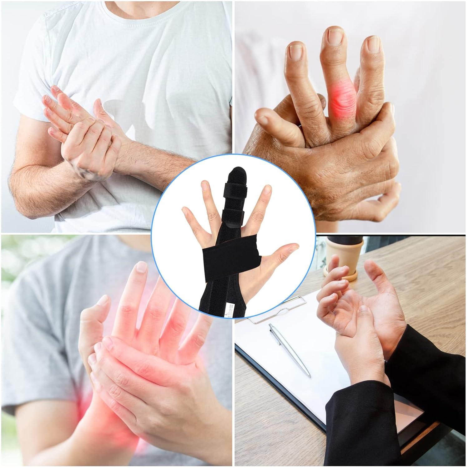 Jetisva Trigger Finger Splint Support with Wrist Brace Thumb Splint