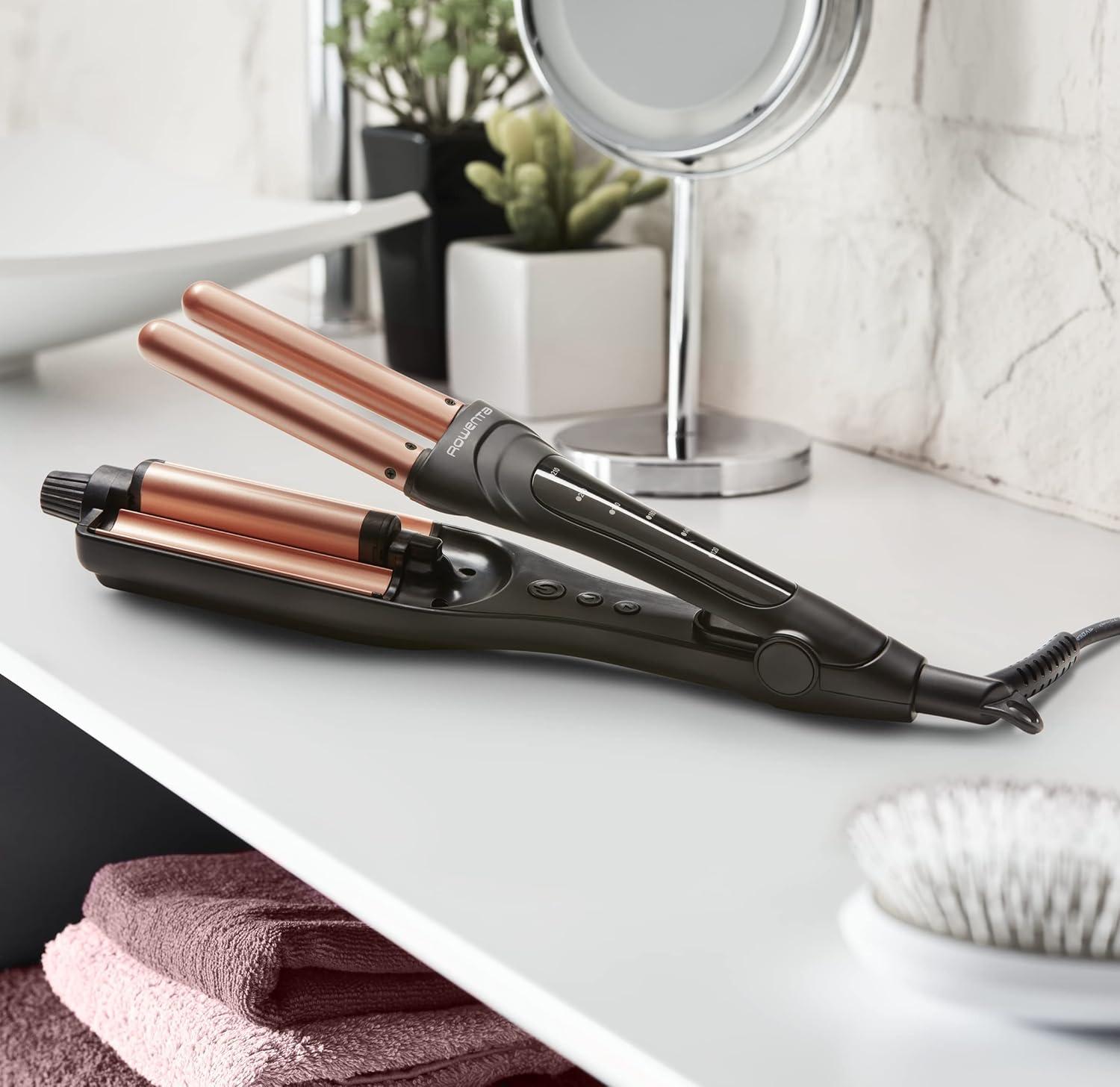 Brush Rowenta Hair Iron Rowenta CF4710 Waves Addict Hairstyler