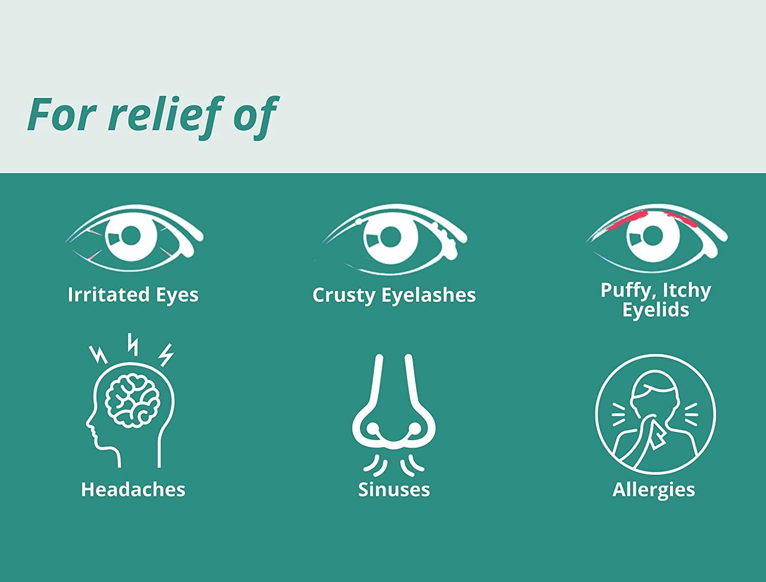 Mediviz Warm Compress Eye Mask Soothing Moist Heat for Irritated Eyes