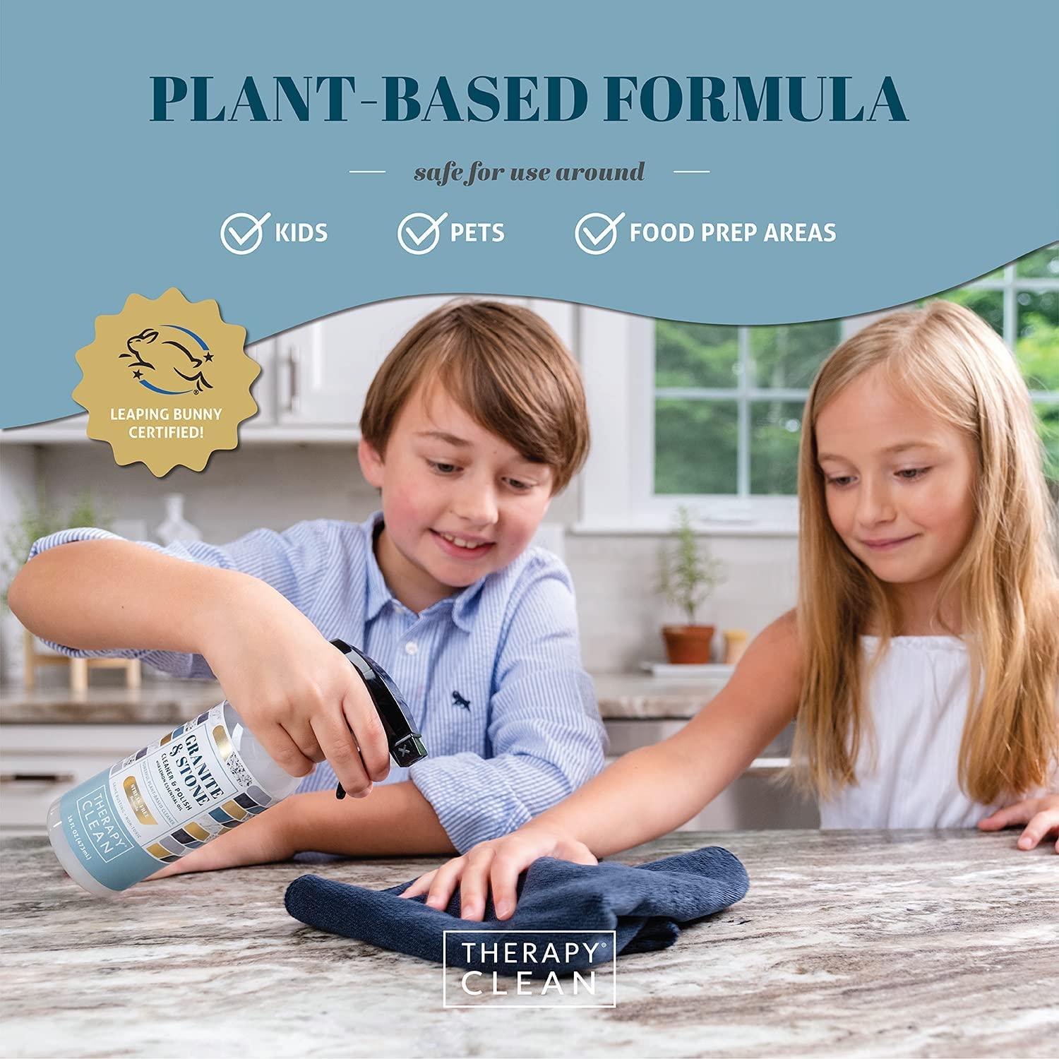 Therapy Granite Stone Cleaner Polish (2 Pack) Daily Clean and Shine