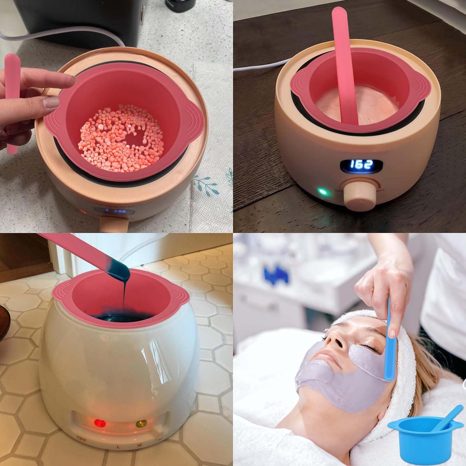 Silicone Wax Pot Insert Spatula Set Reusable Liners for Clean