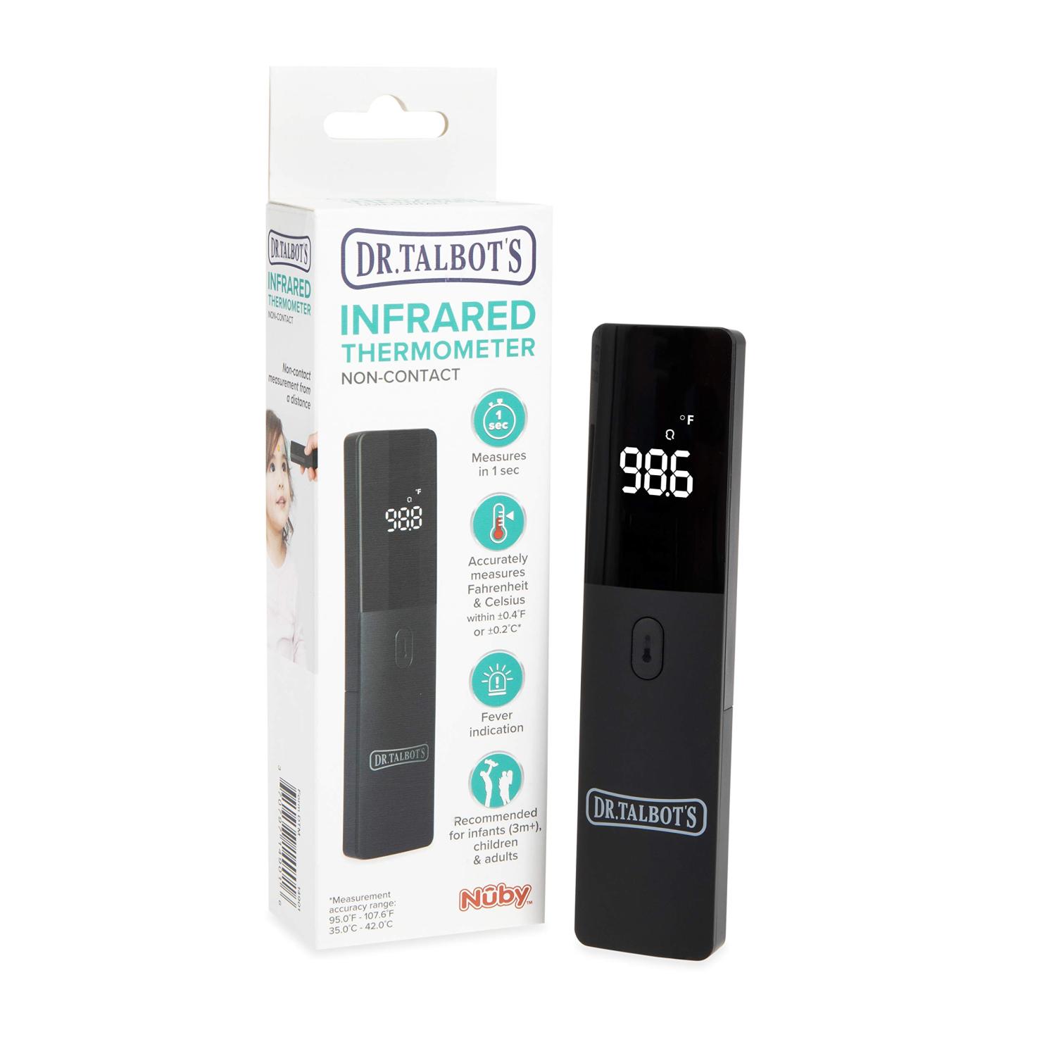 Dr. Talbot's NonContact Infrared Thermometer with Led Screen, Black