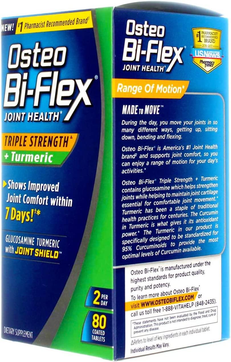 Osteo BiFlex Joint Health Triple Strength + Turmeric 80 Coated Tablets