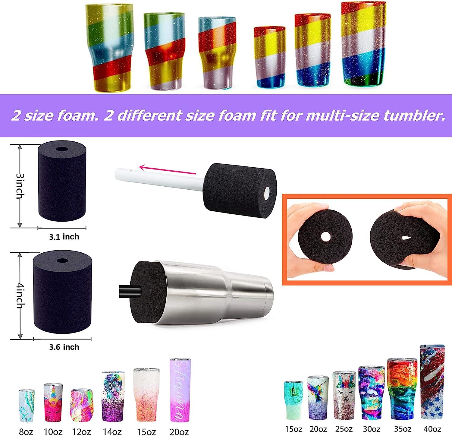 LFSUM Cup Turner for Crafts Tumbler Cup Spinner Machine Kit,Wood  Cuptisserie Turner DIY Glitter Epoxy Tumblers with Silent UL Motor Safety  Switch 2