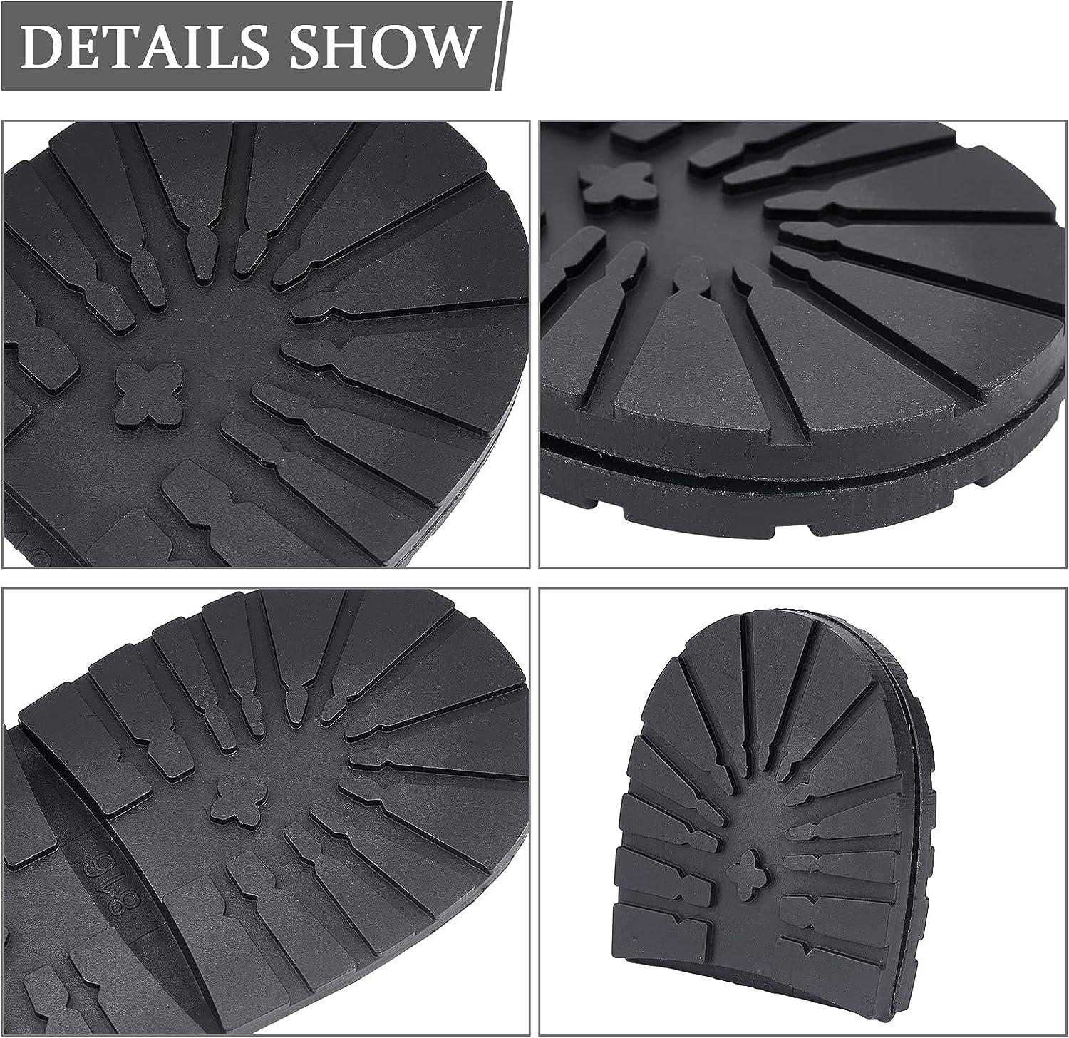 Wholesale AHANDMAKER 60 Pcs Heel Plates Rubber Shoe Heel Taps Black Shoe  Sole Heel Shoes Repair Pads Replacement Shoe Repair Kit with Iron Nails for  Boots High Heels Shoes 