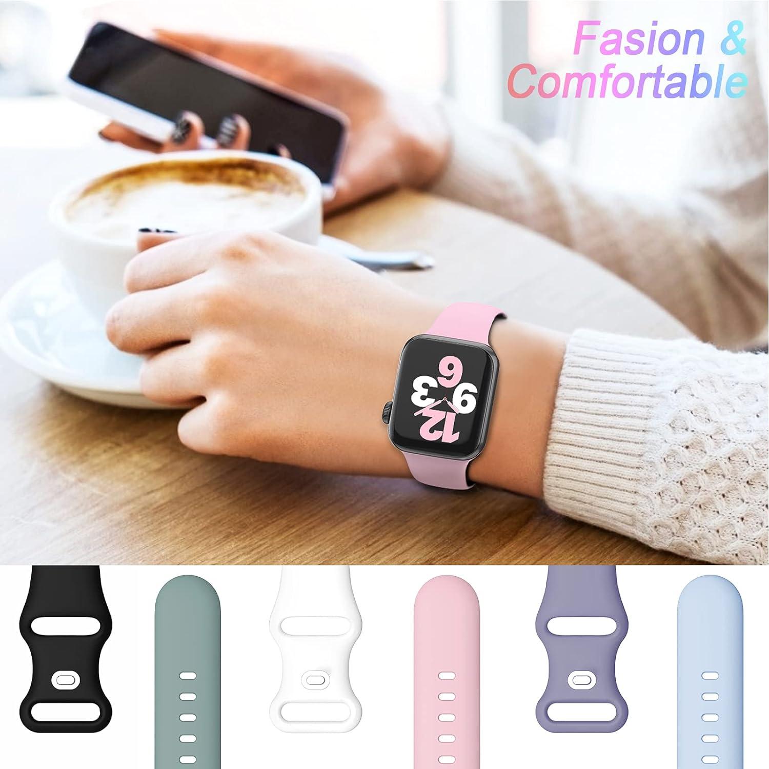 ZALAVER 6 Pack Bands Compatible with Apple Watch Band 38mm 40mm