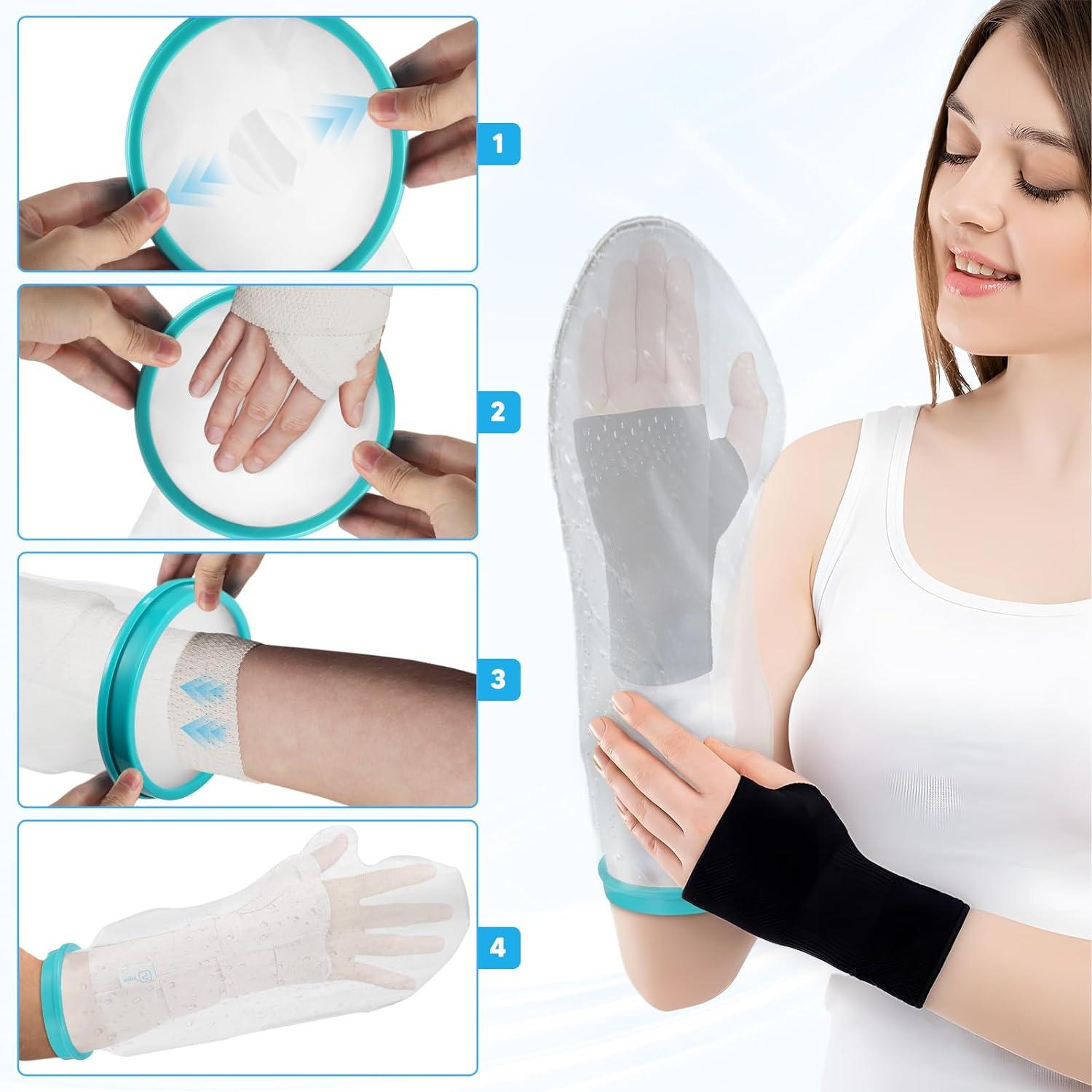 PEPE- Plaster Cast Waterproof Broken Arm Cover For Shower (19.5 - View #2