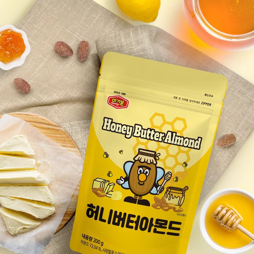 MURGERBON Flavored Almonds 3 Pack Tiramisu, Cookies and Cream, Honey