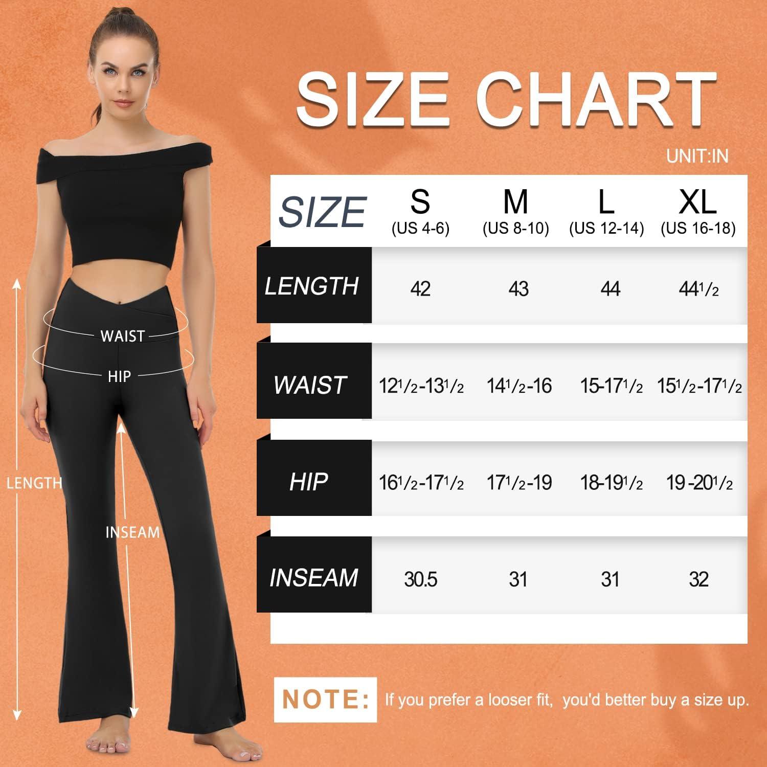Womens High Waist Yoga Pants Flare Wide Leg Bootcut Workout Gym Stretch  Trousers