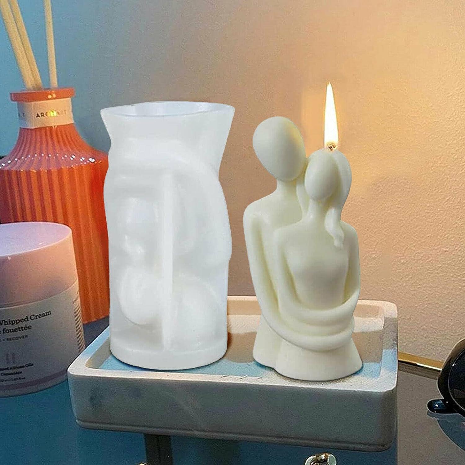 DIY Candles Mould Aromatherapy Plaster Candle 3D Silicone Mold Handmade  Tools