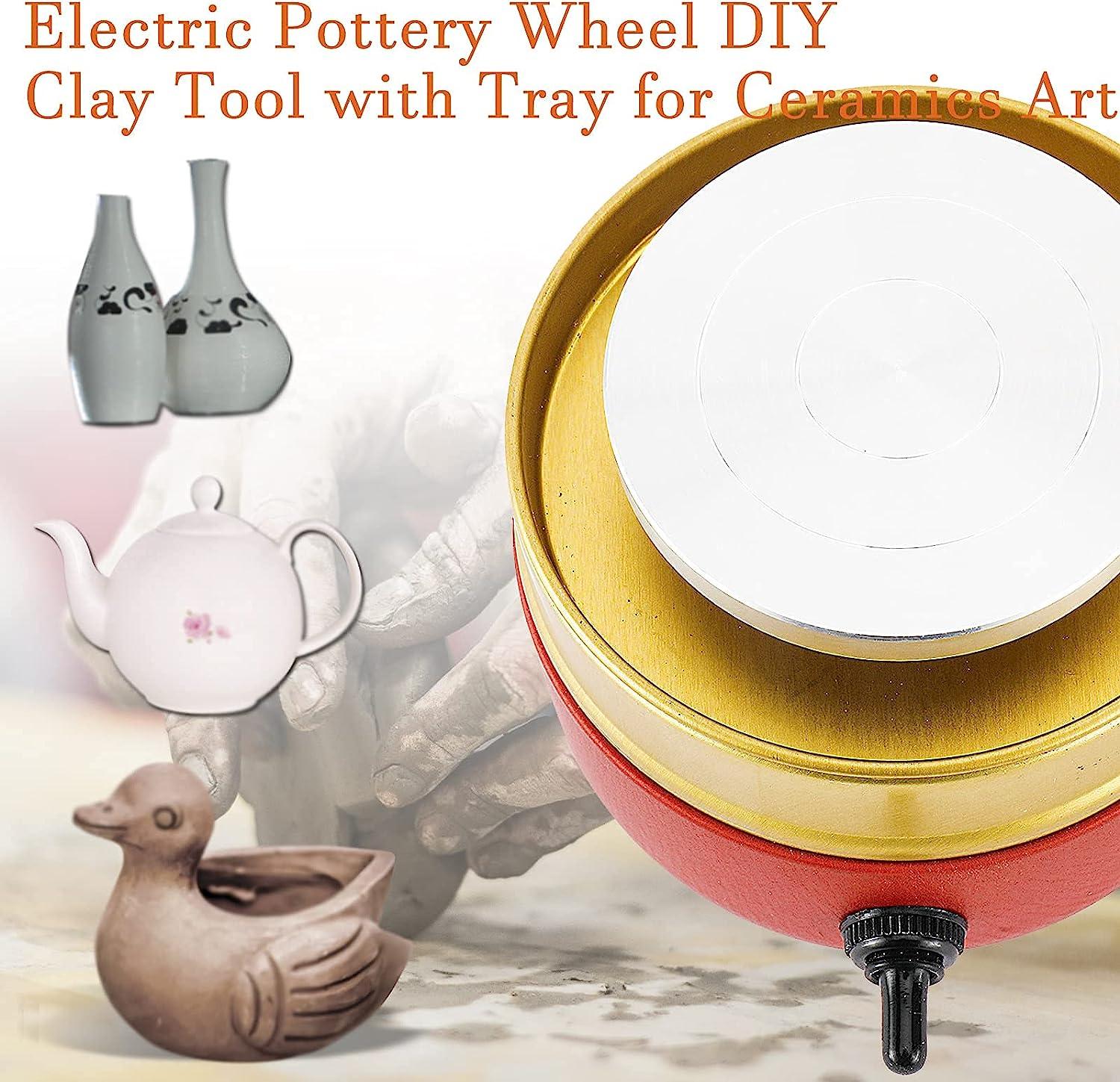 Kitcheniva Electric Mini Pottery Wheel Machine DIY Clay Making