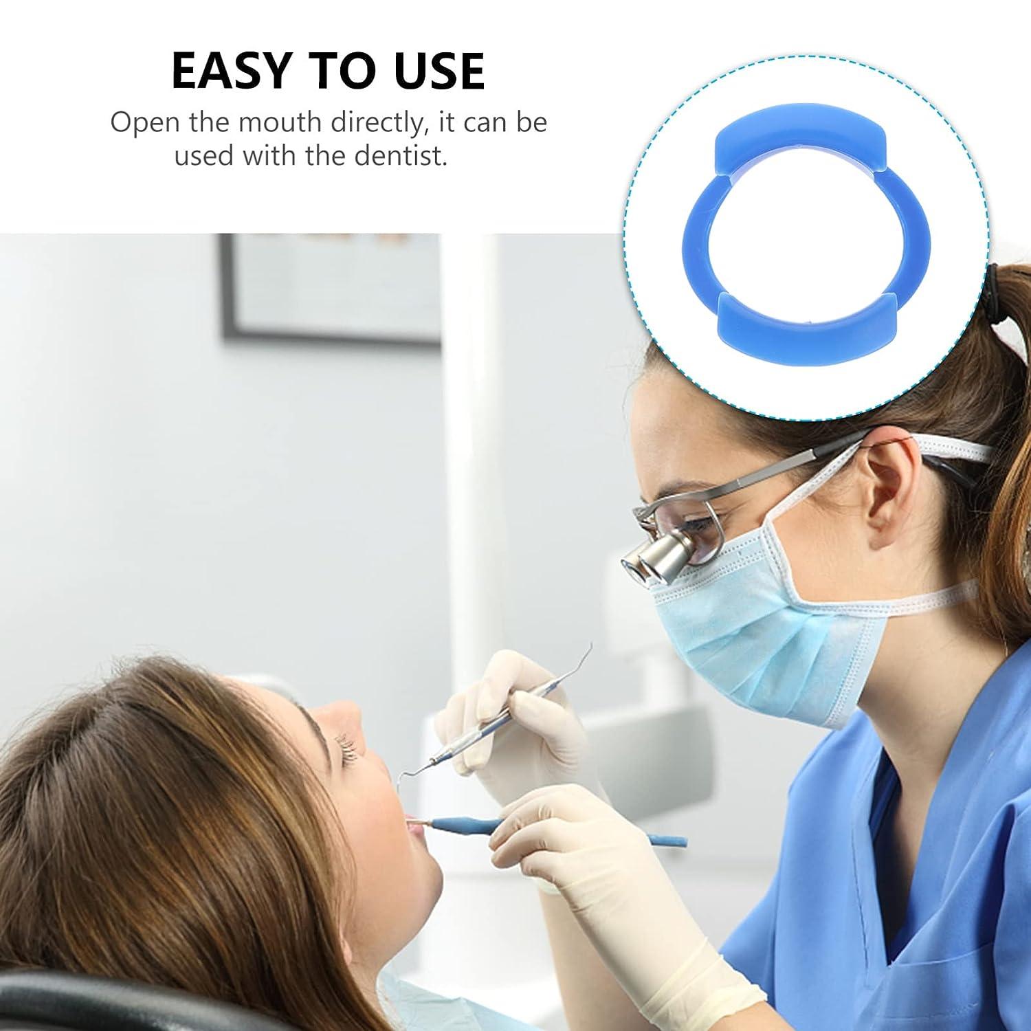 2pcs O Oral Watch Speak Orthodontics Tool Lipless Shape for Mouthguard Teeth White Orthodontic