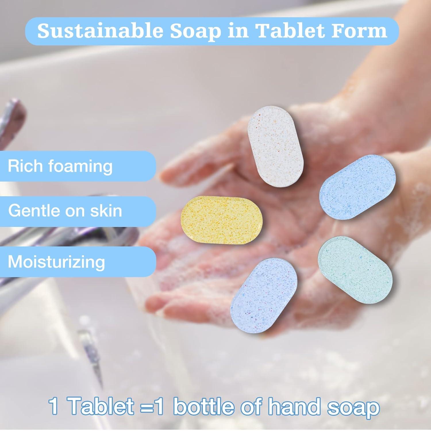 flowcheer Foaming Hand Soap Tablet RefillsZero Waste Hand Wash Sample Pack 5 TabletsEco