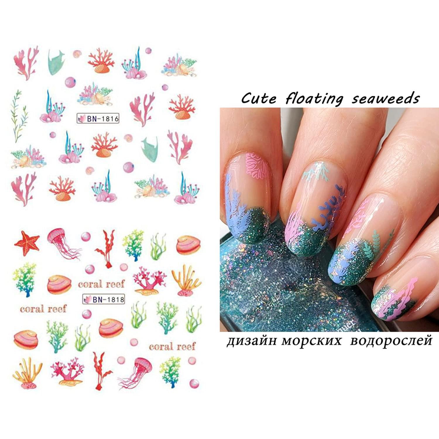 Reef Shell Summer Short Nails