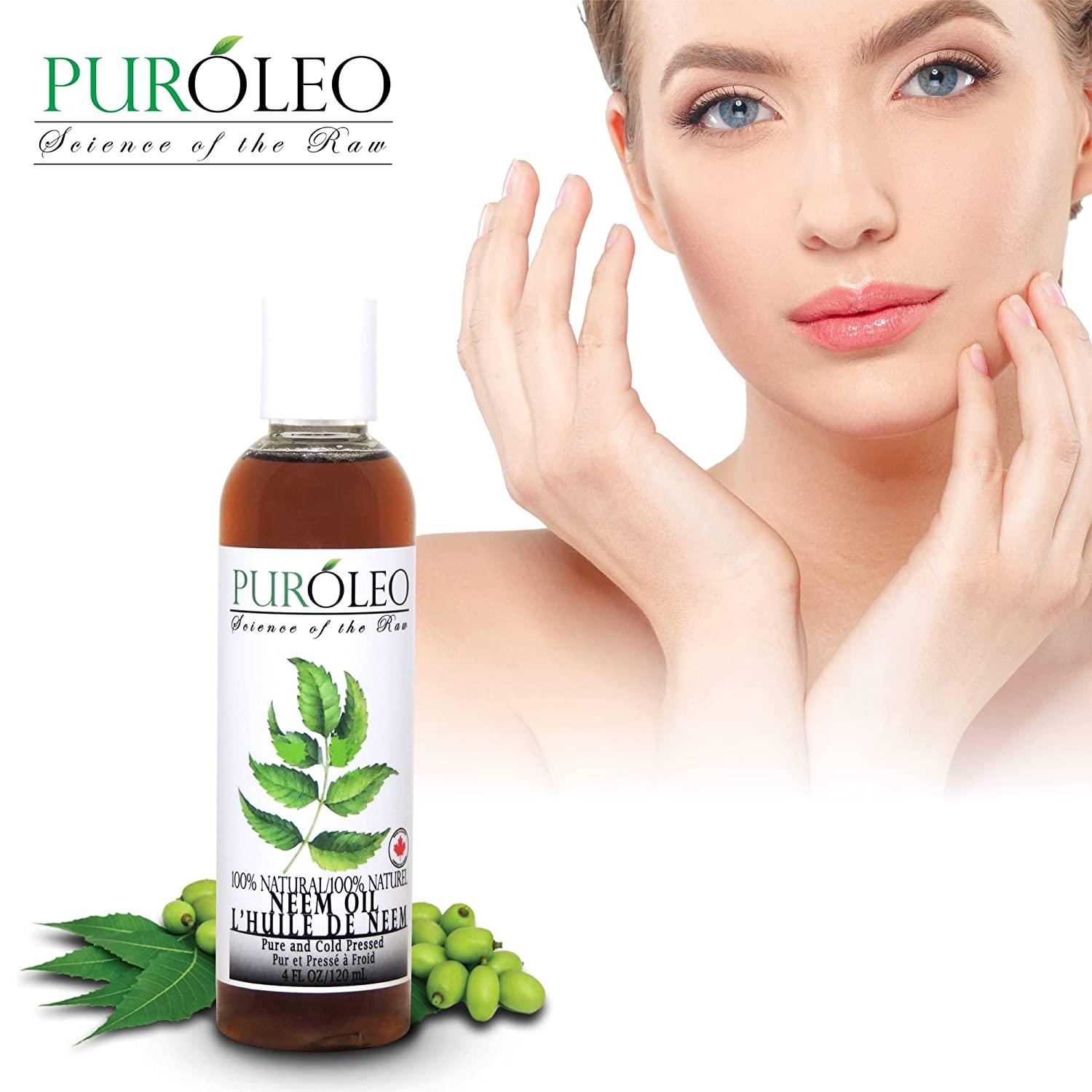 PUROLEO NEEM Oil 100 Pure (MADE IN CANADA) Natural Cold Pressed