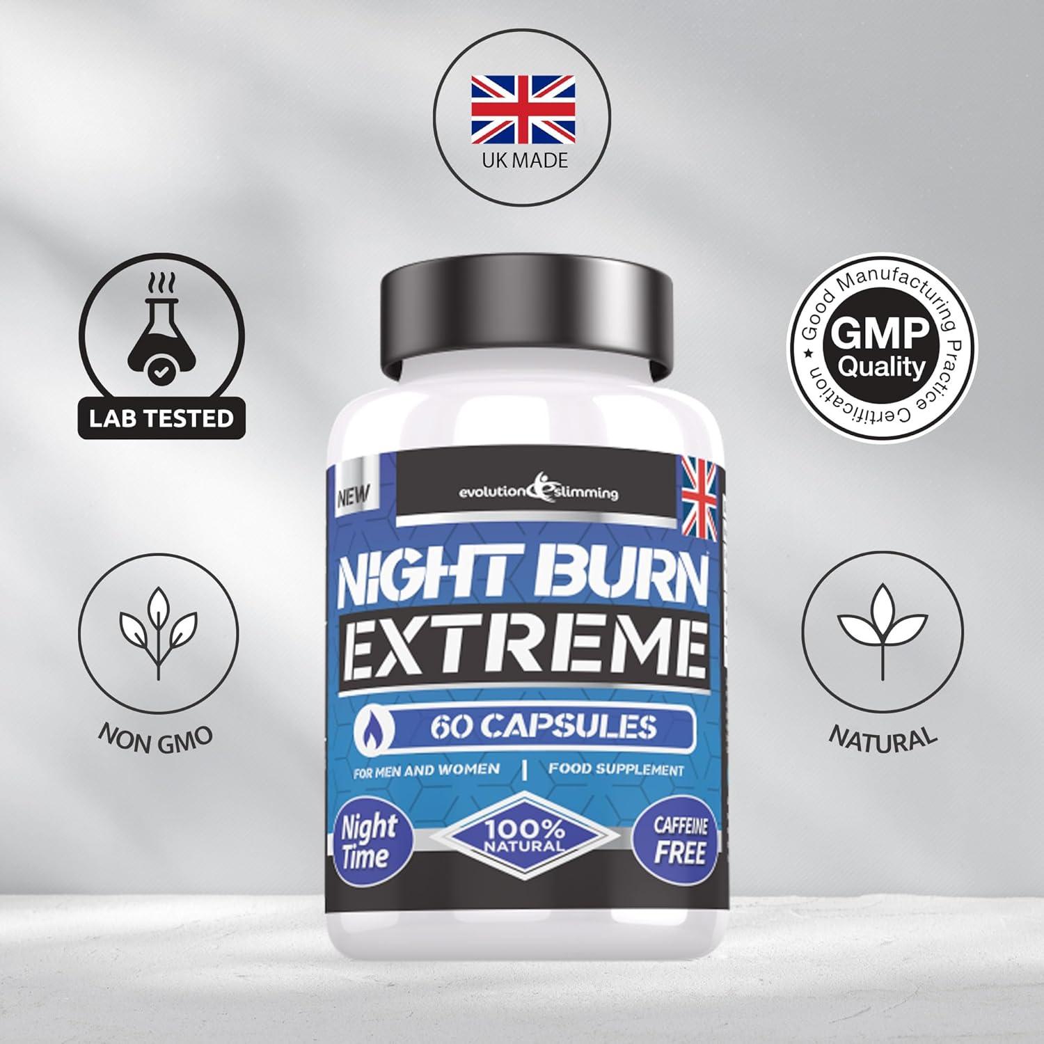 Night Burn Extreme The Night Time Appetite Suppressant 60 Capsules