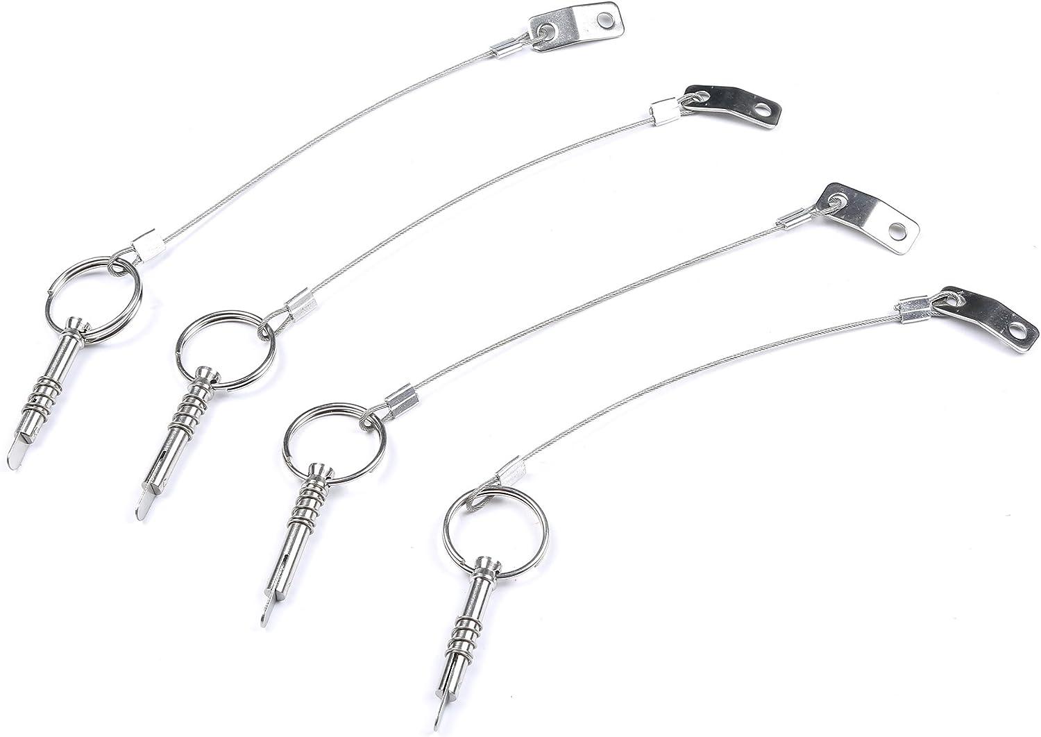 Thorn Boat Bimini Quick Release Pin with Lanyard (4 PCS)