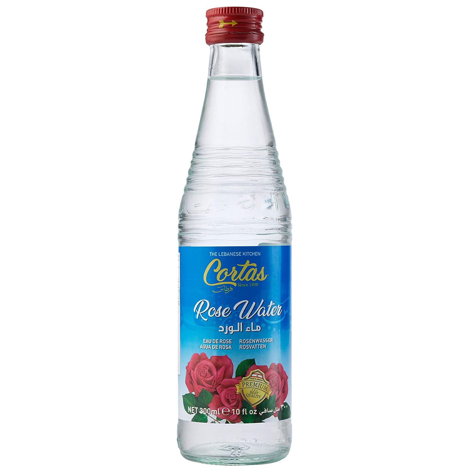 Cortas Rose Water, 10Ounce Bottles (Pack of 4)