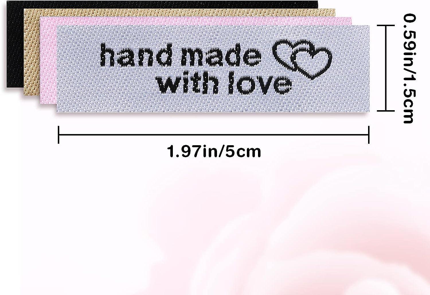 120PCS Personalized Sewing Labels for Handmade Items Hand Made