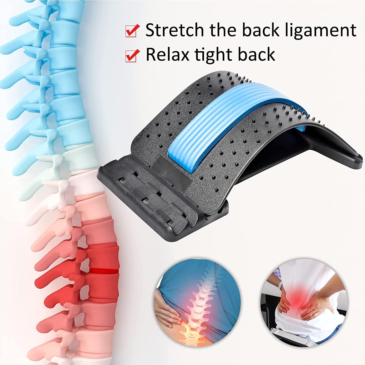 Back Stretcher, MultiLevel Back Massager Lumbar, Back Stretcher for