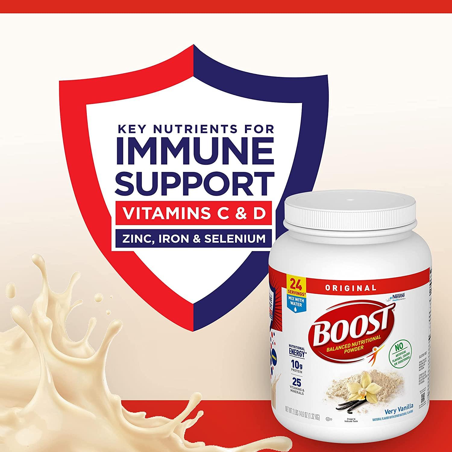 BOOST Original Balanced Nutritional Powder Drink Mix with 10g Protein and 25 Vitamins & Minerals