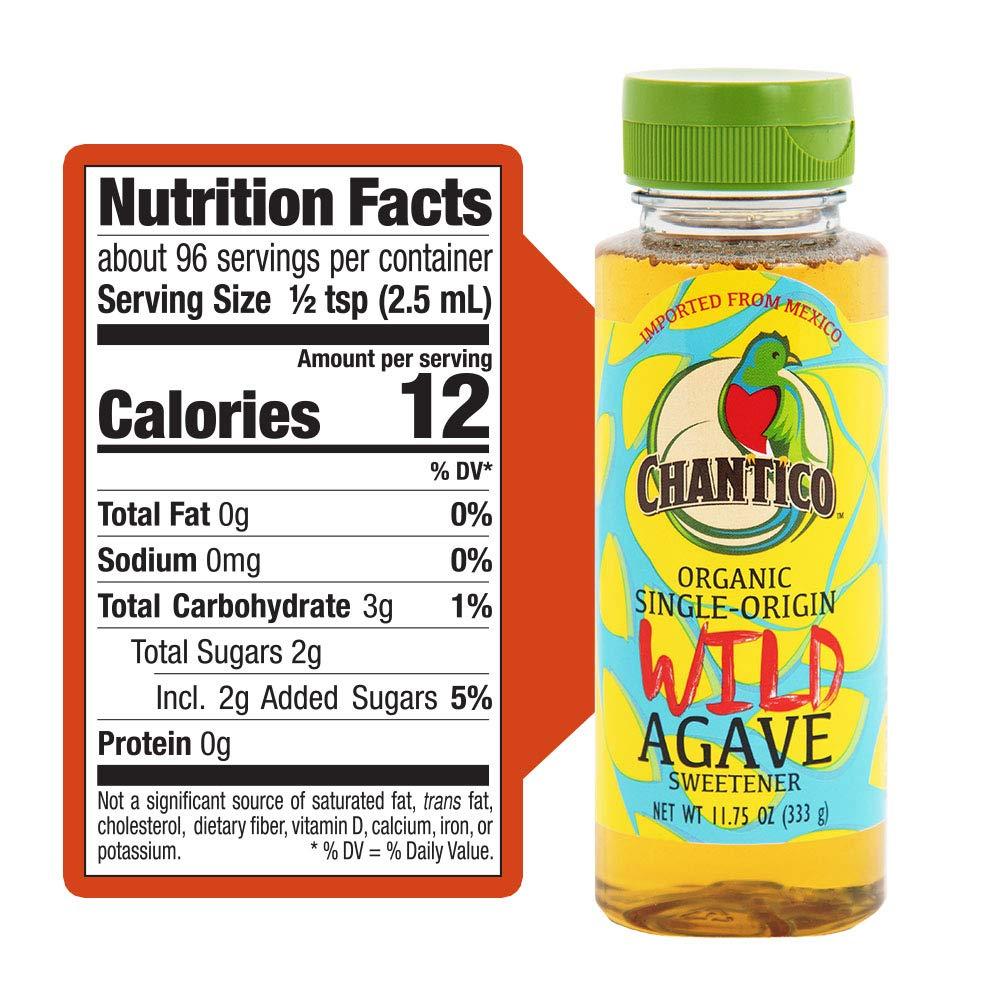 Chantico Agave Sweetener Wild Agave 3 Pack of 11.75oz Bottles