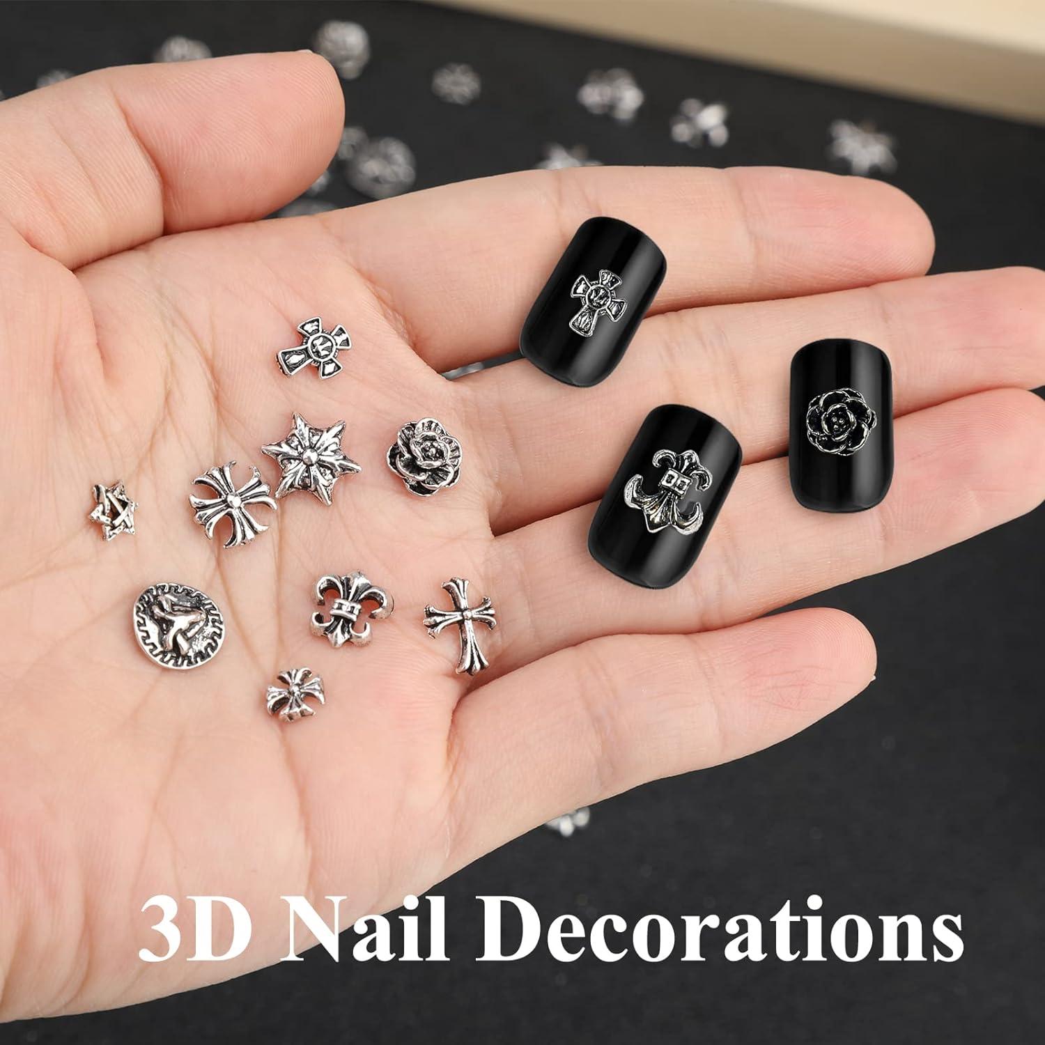 3D Chrome Hearts Nail Charm | Buy Now with Express International