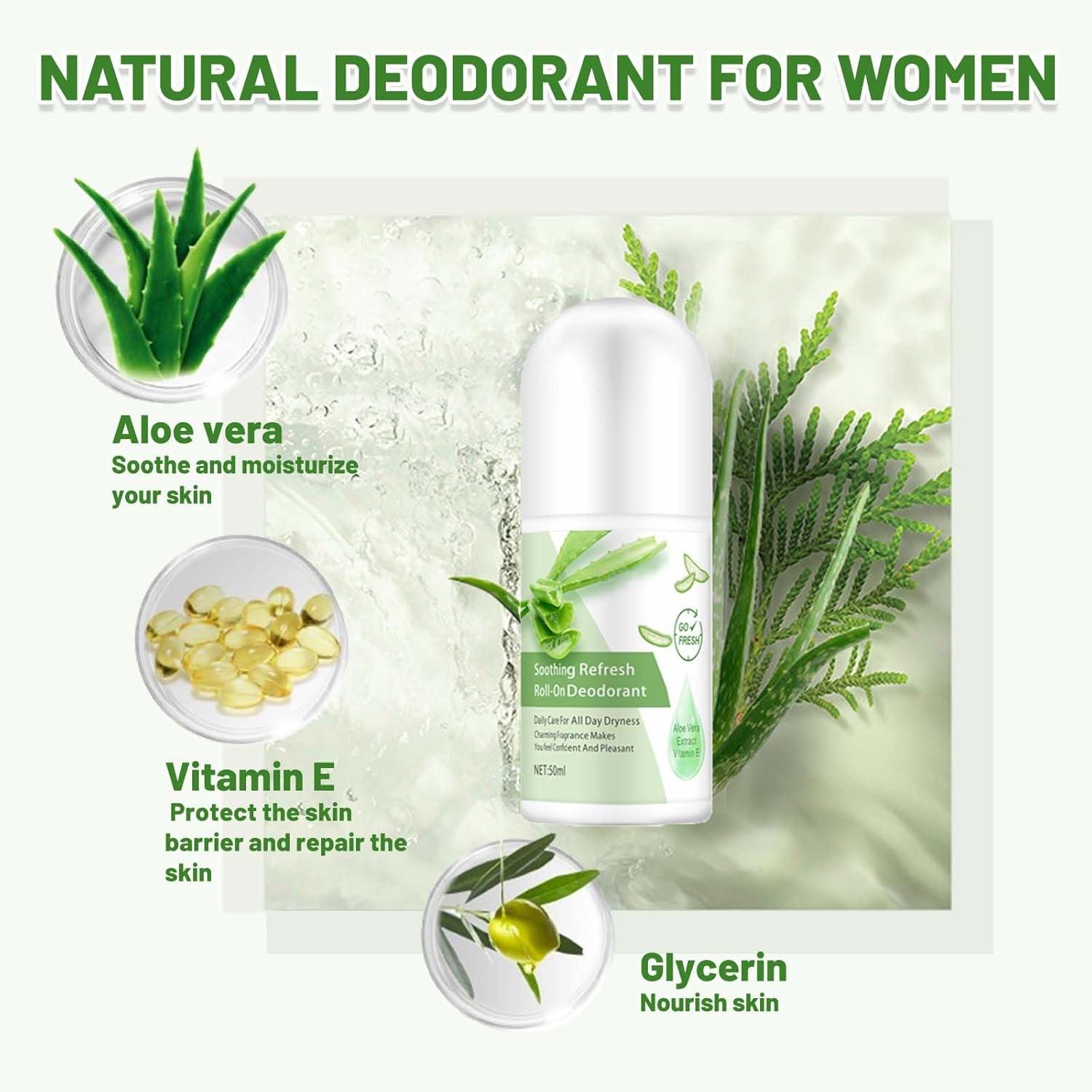 Aloe Vera Deodorant & Vitamin E Deodorant Womens Roll-On Aloe Vera Deodorant  Stick Effective Protection Refreshing Antiperspirant Dew Beads-Moving  Deodorant Body Lotion Deodorant For Women | Buy Now with Express  International Delivery |