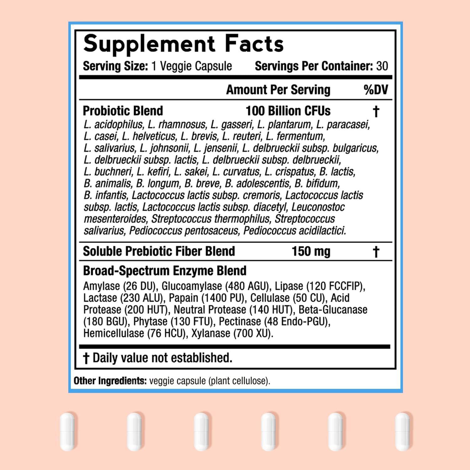 Doctor's Recipes Probiotics 100 Billion CFU for Women & Men 36