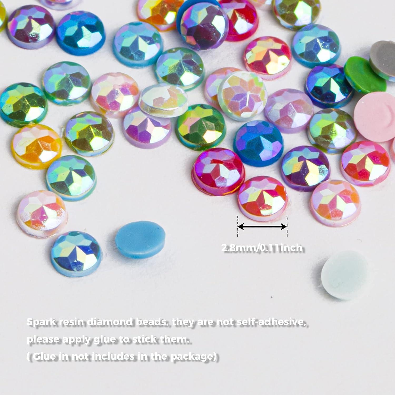 60 Colors AB Diamond Painting Beads Diamond Dots, Diamond Painting Storage  Containers for Diamond Painting Accessories,90000 PCS Round AB Diamond