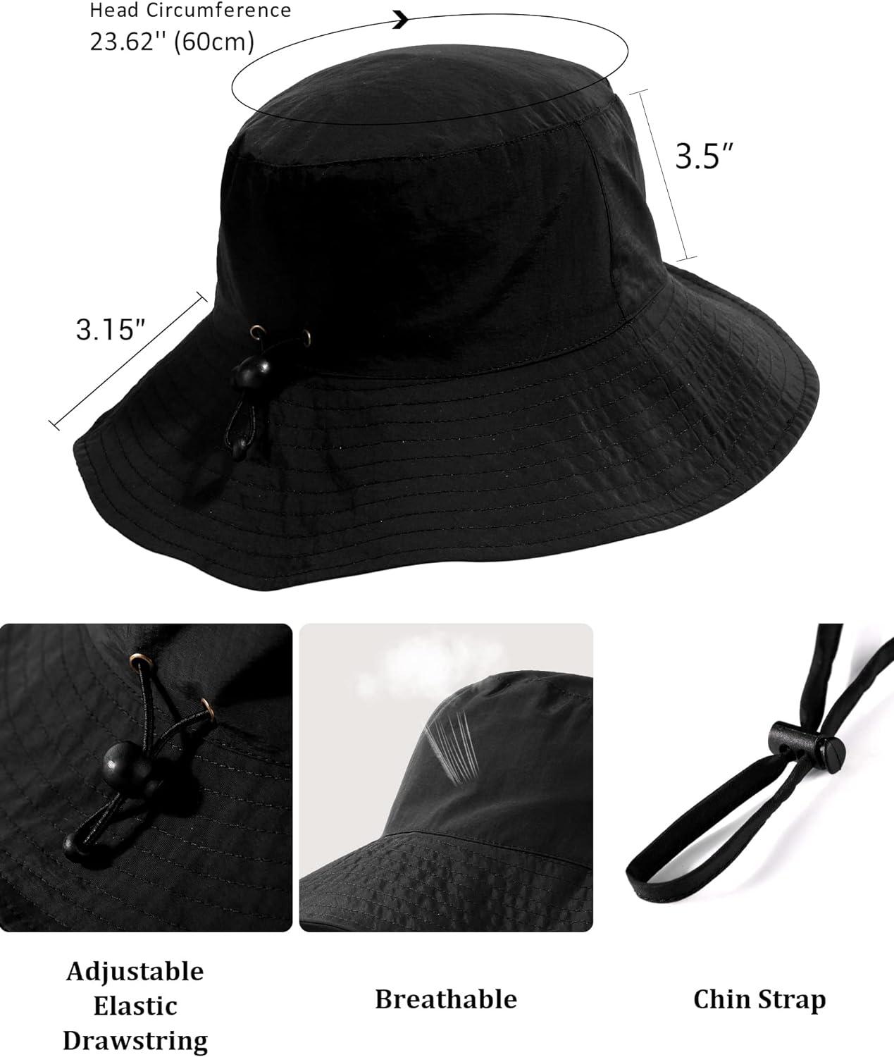 Outdoor Sun Hat Washable Mesh Breathable Non-Fading Outdoor Camping Fishing Sun  Hat with Neck Flap for Women