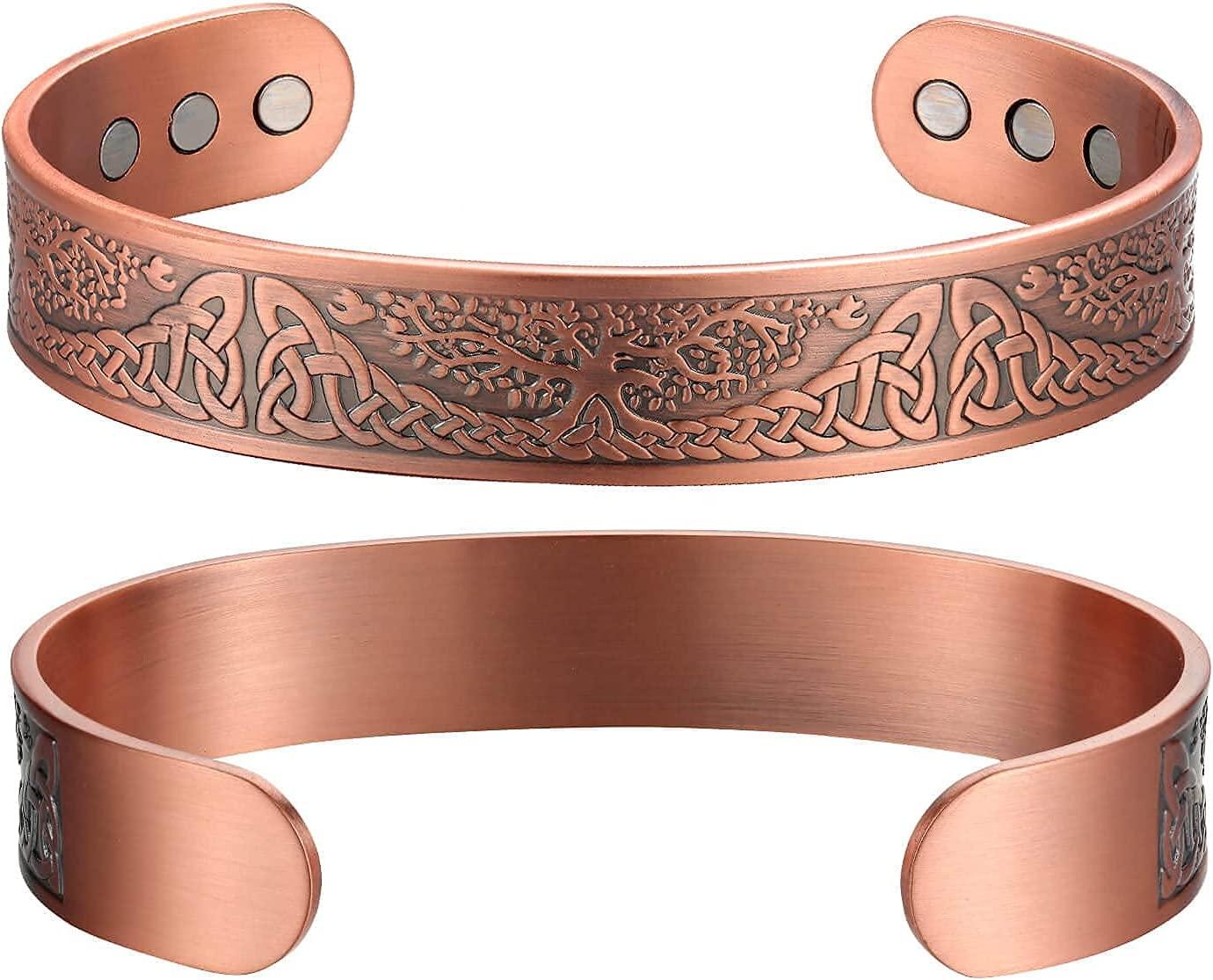 MagEnergy Copper Bracelet for Men Life of Tree Therapy