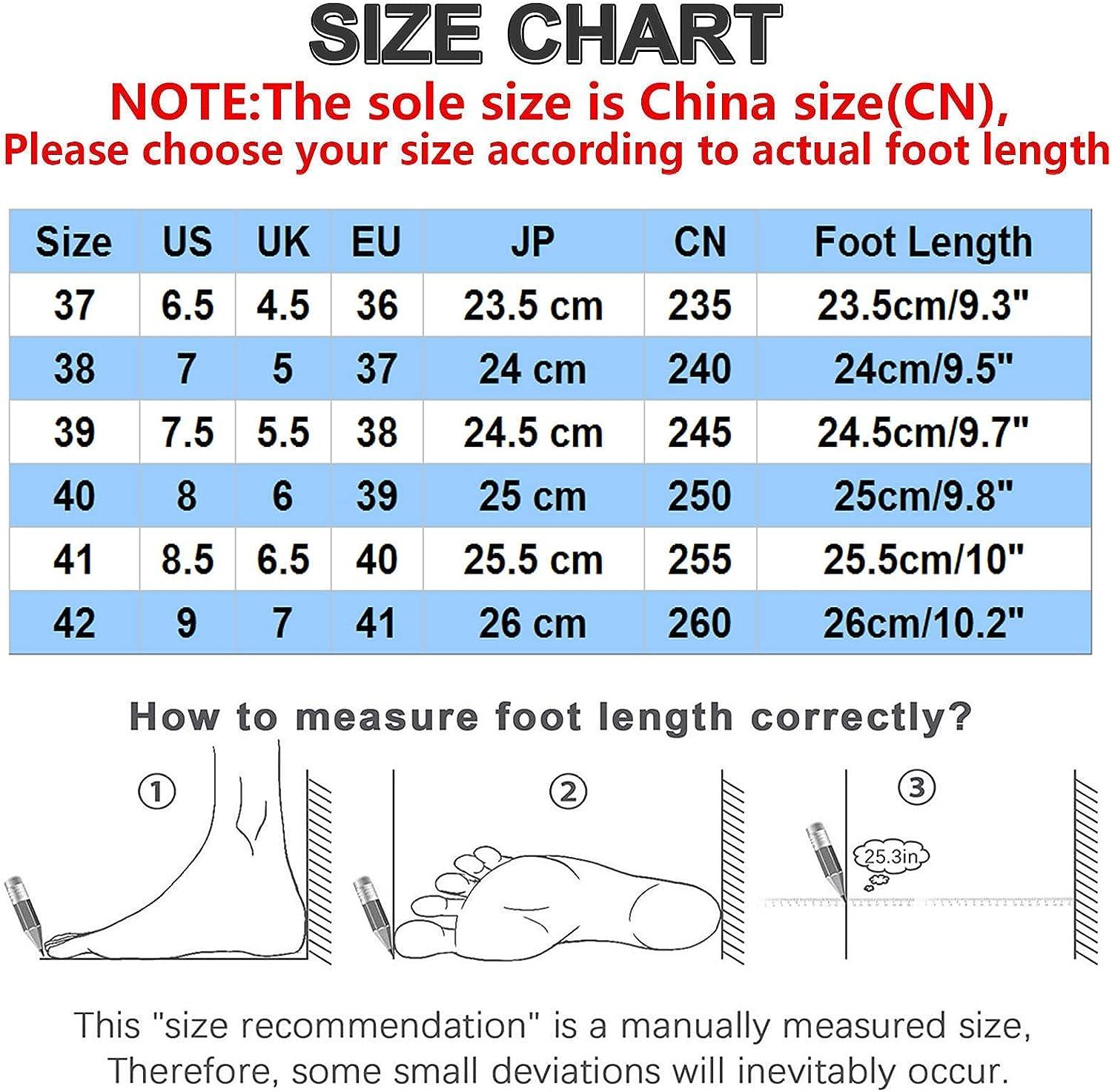 How to Measure Shoe Size - Chart for Men & Women