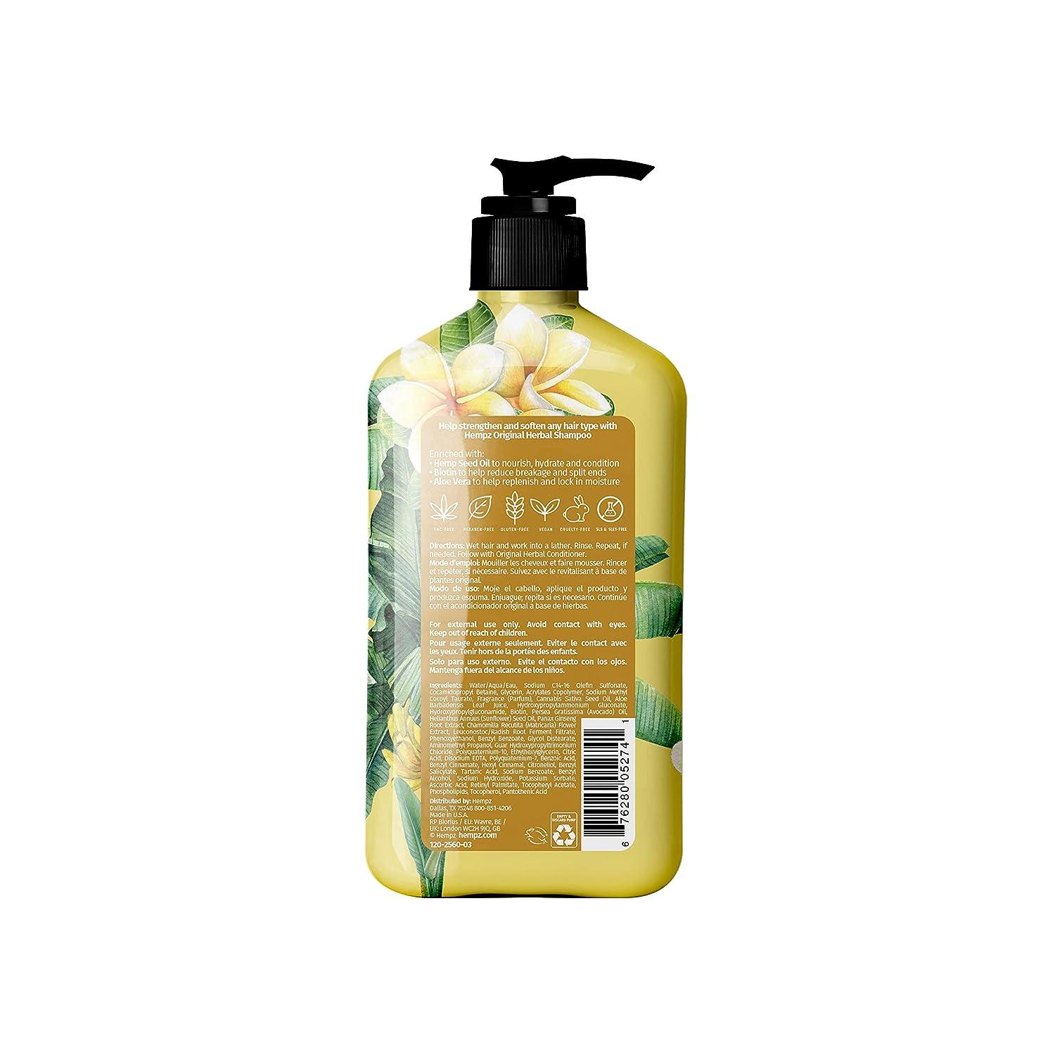 Hempz Biotin Hair Shampoo Original Light Floral Banana 17 Fl