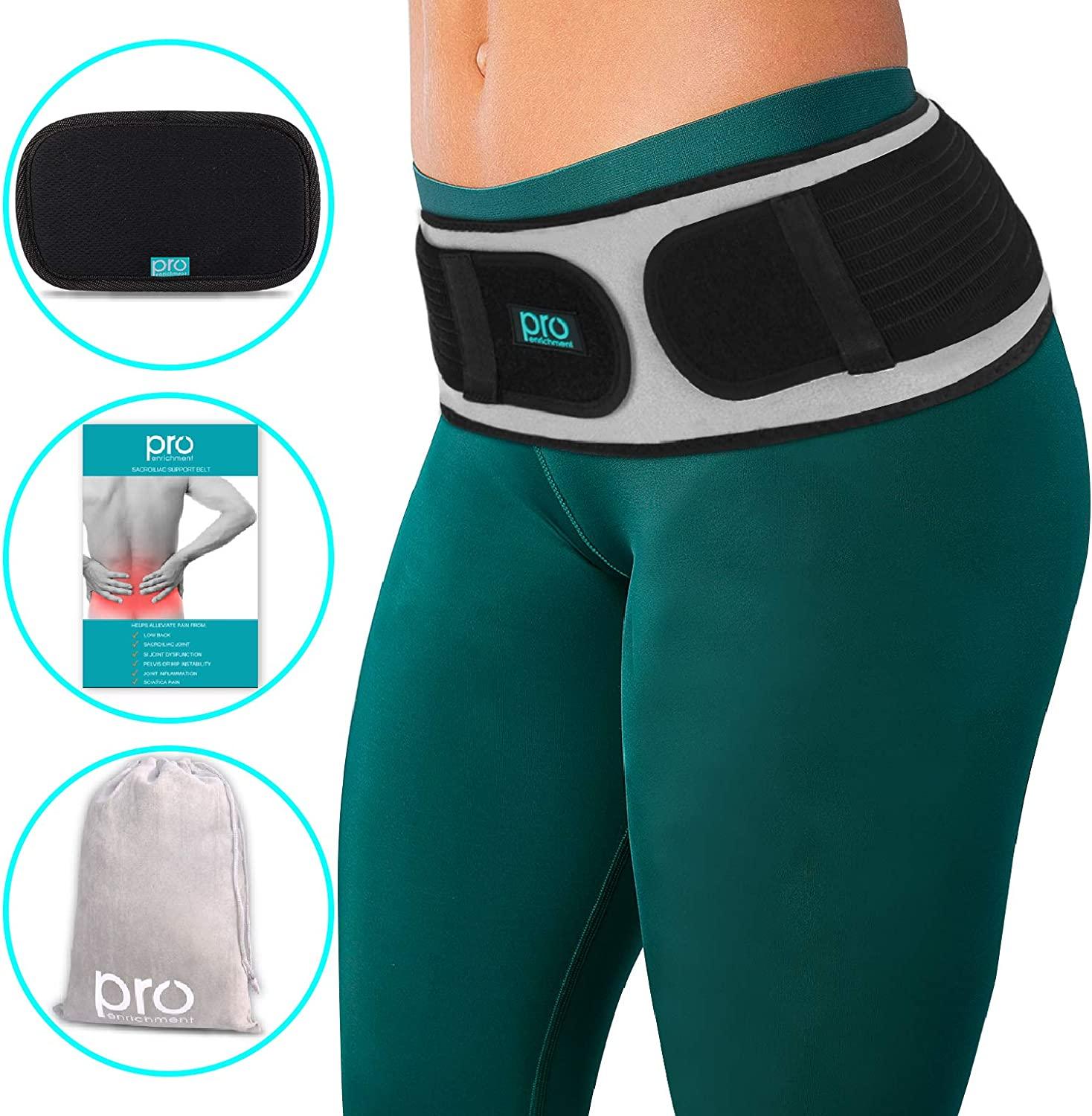 Sacroiliac SI Hip Belt for Men and Women Lower Back Support Brace for