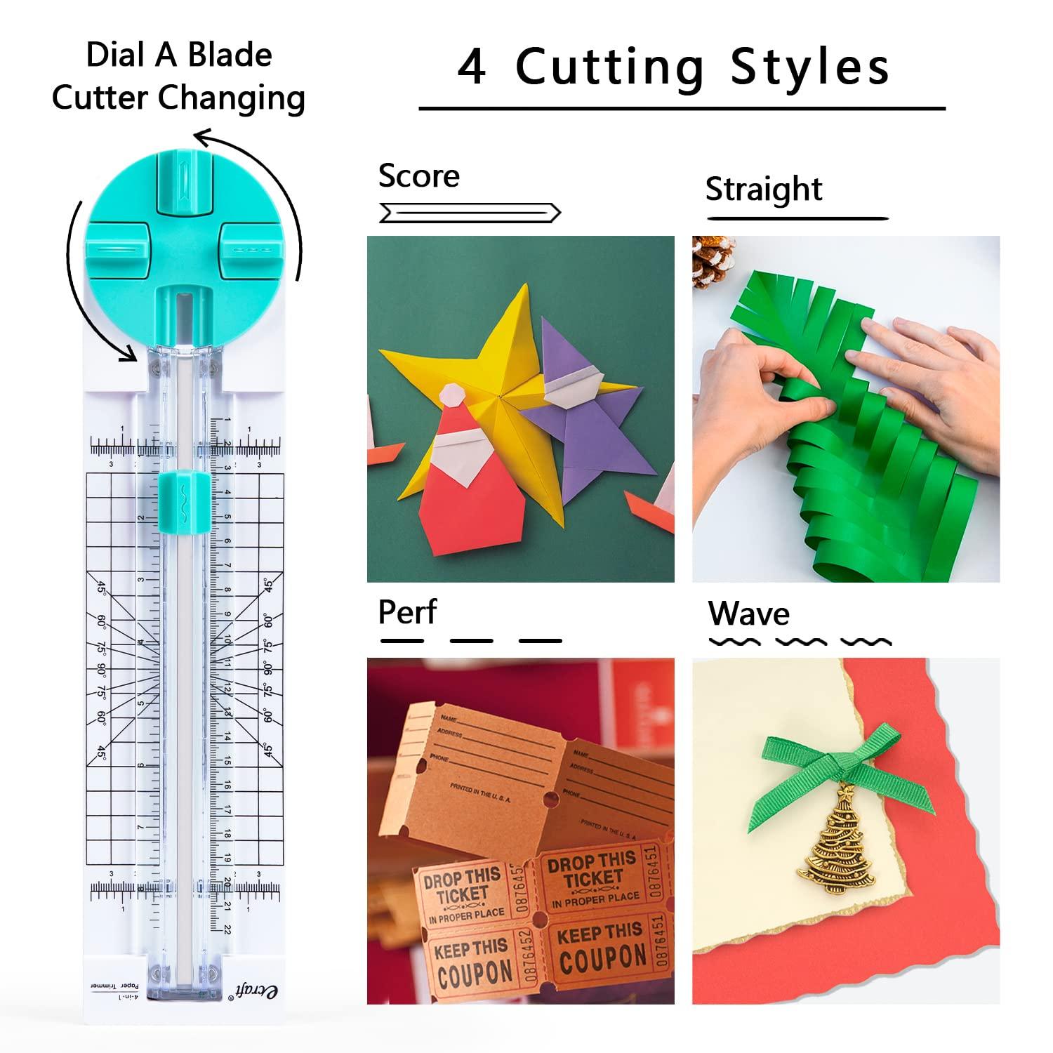 Bira Craft Paper Trimmer and Scorer replacemerment Blades Cut/Score for  Coupon, Craft Paper and Photo (4 Cuttings)