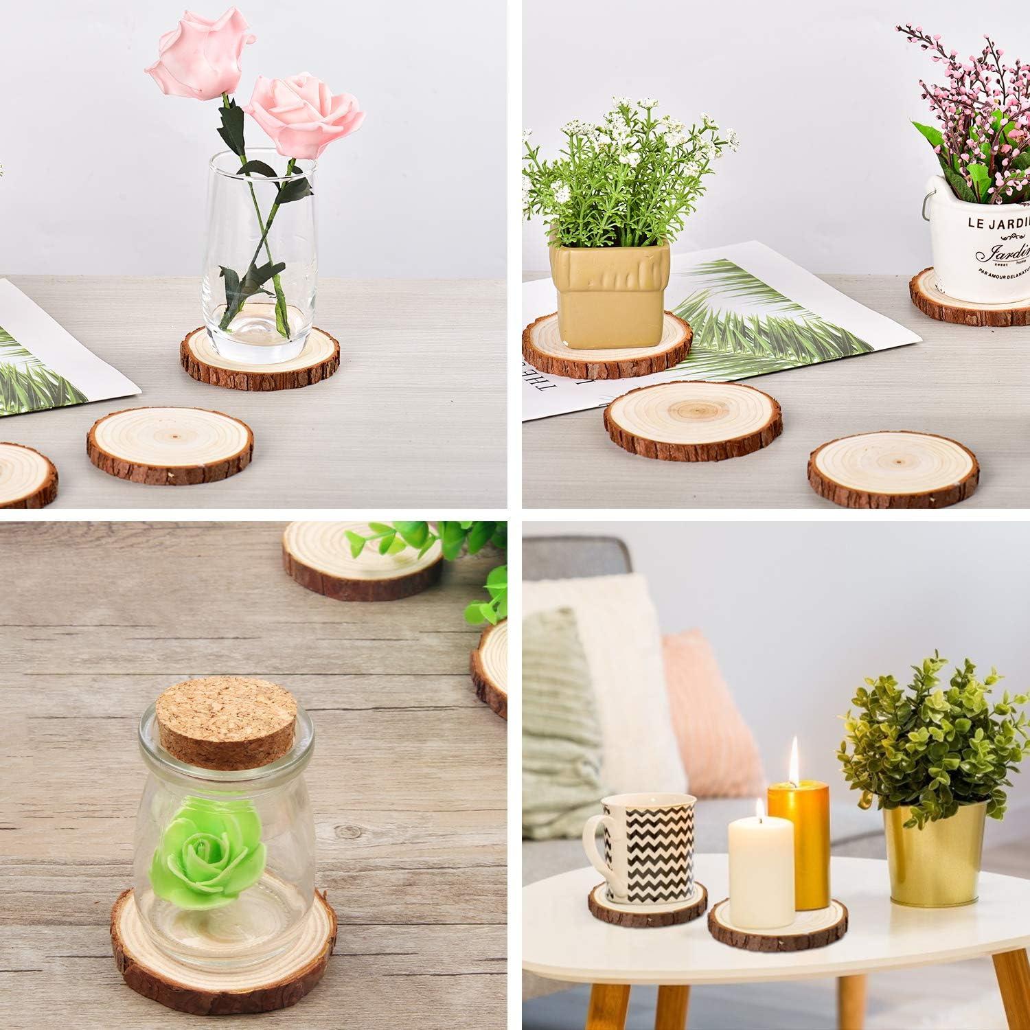 Rustic decor and wood rounds