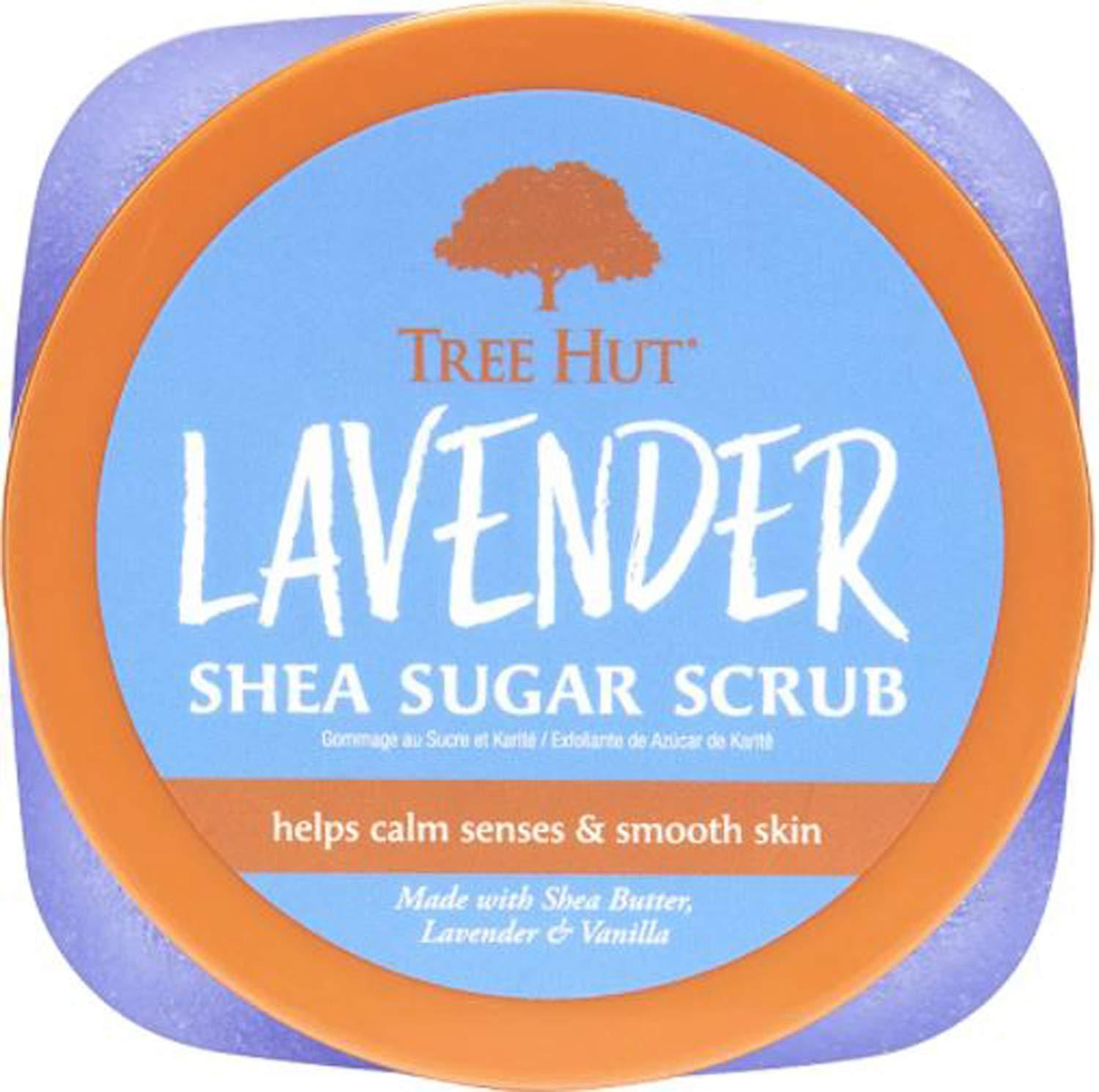 Tree Hut Lavender Shea Sugar Scrub 18 Oz Exfoliating Body Scrub with