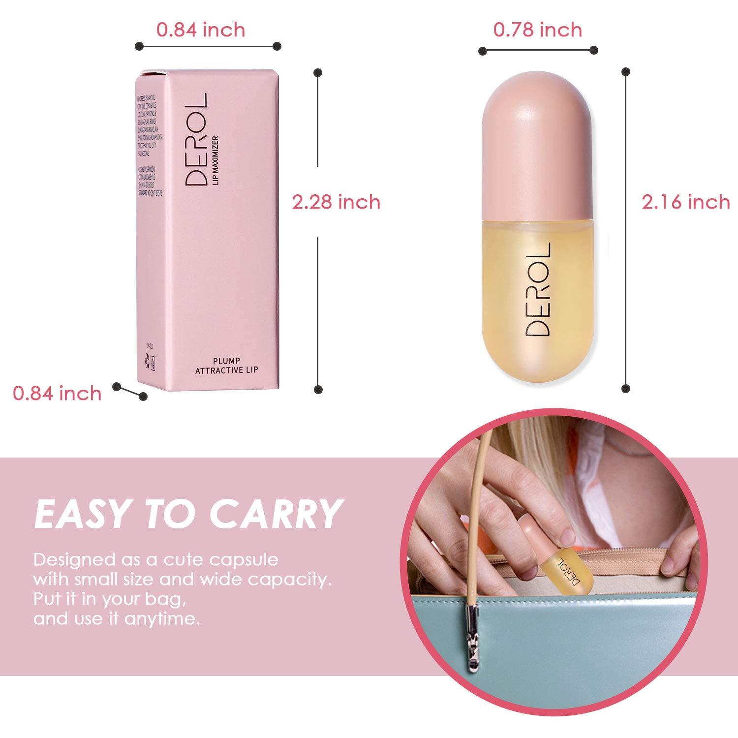 JollaLuna Lip Plumper, Lip Plumping Lip Gloss, Derol Natural Lip