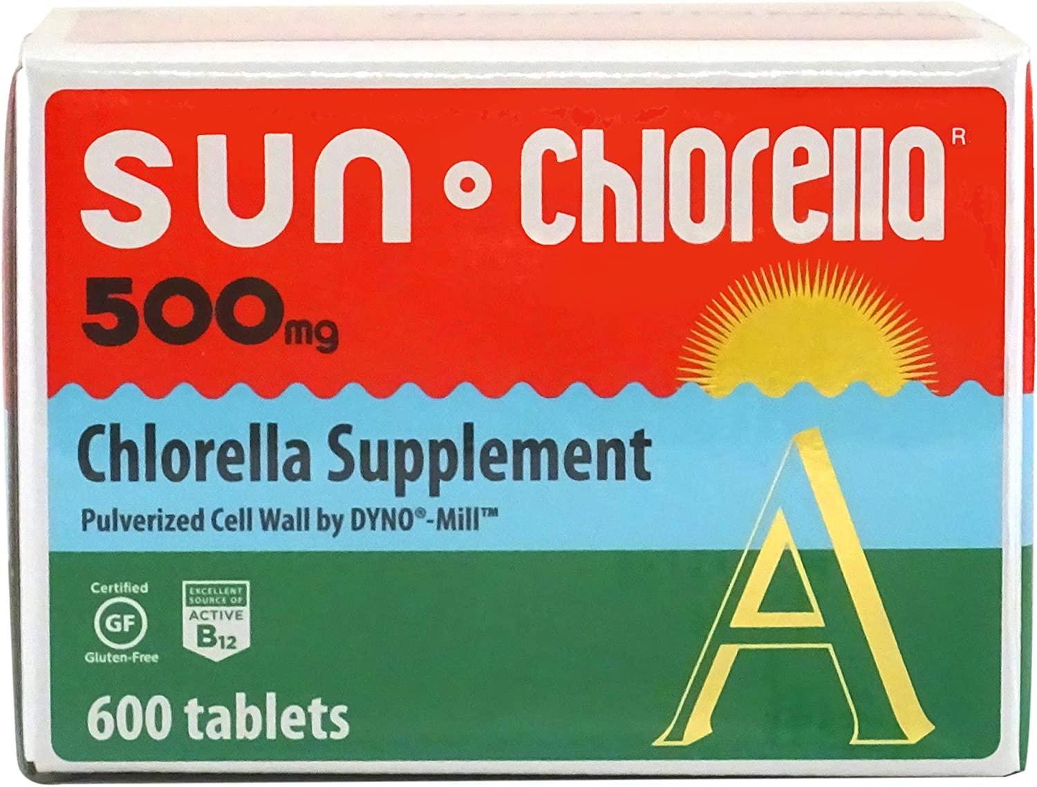 Sun Chlorella Sun Chlorella A 500 mg 600 Tablets