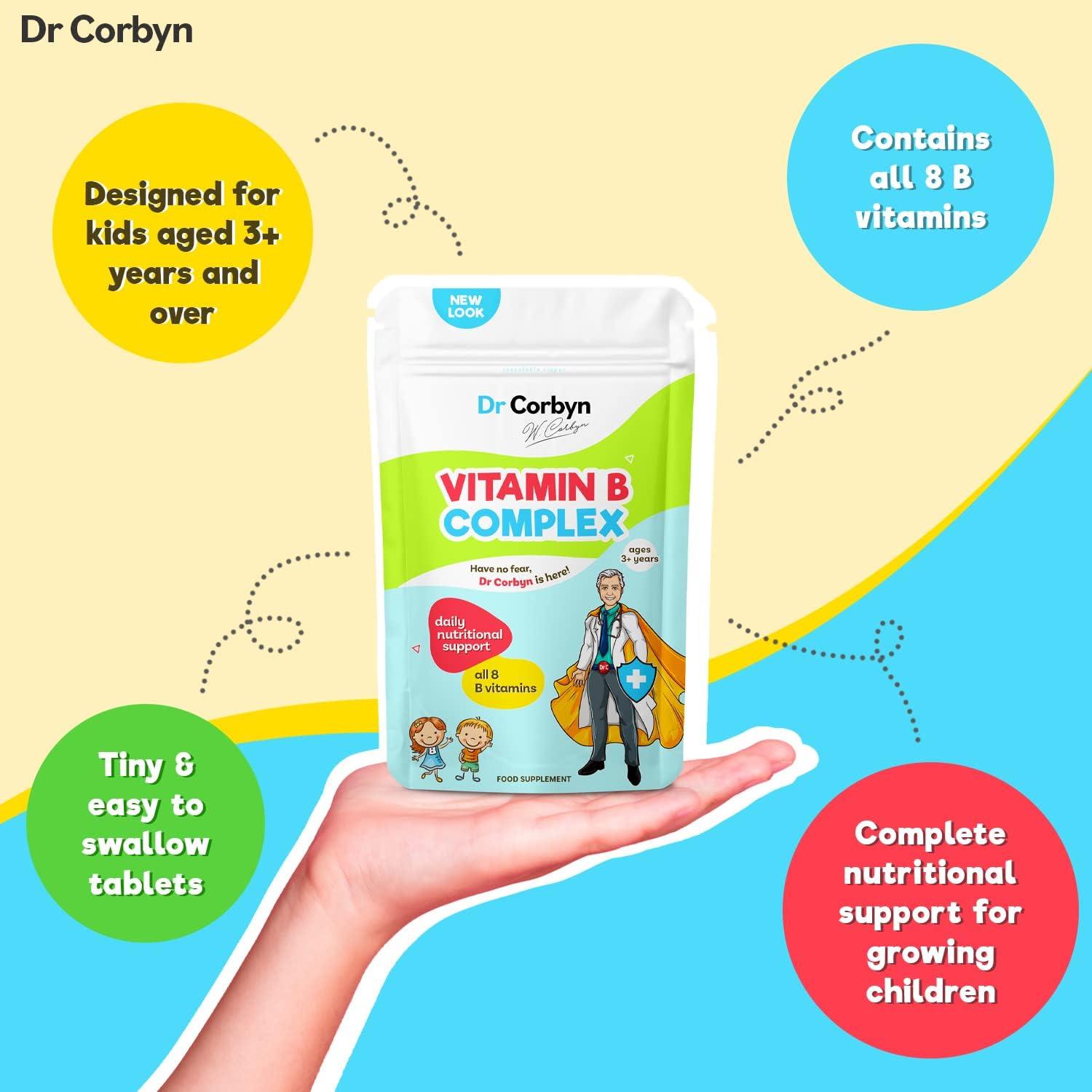 Dr Corbyn Kids' Vitamin B Complex 360 Tablets All 8 B Vitamins