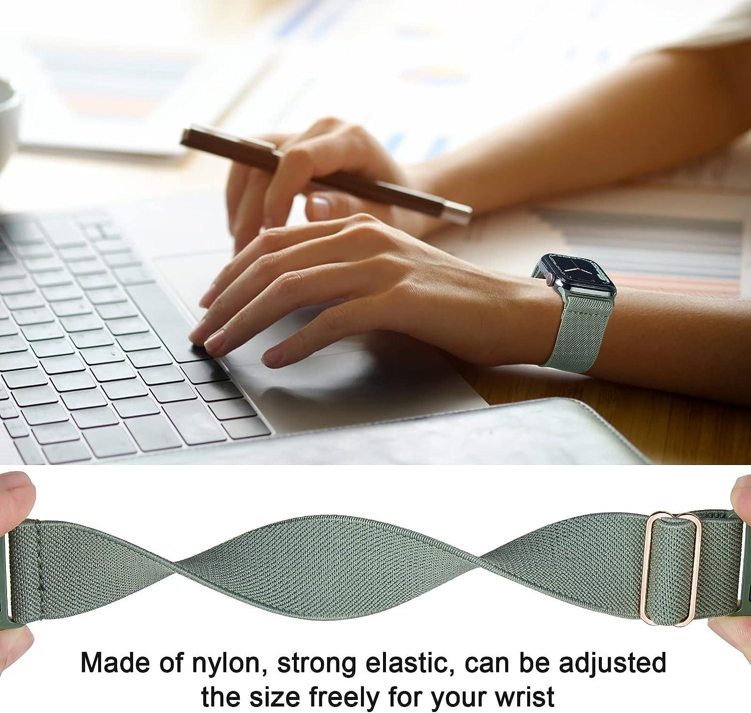 Stretchy Nylon Solo Loop Compatible with Apple Watch Band 38mm