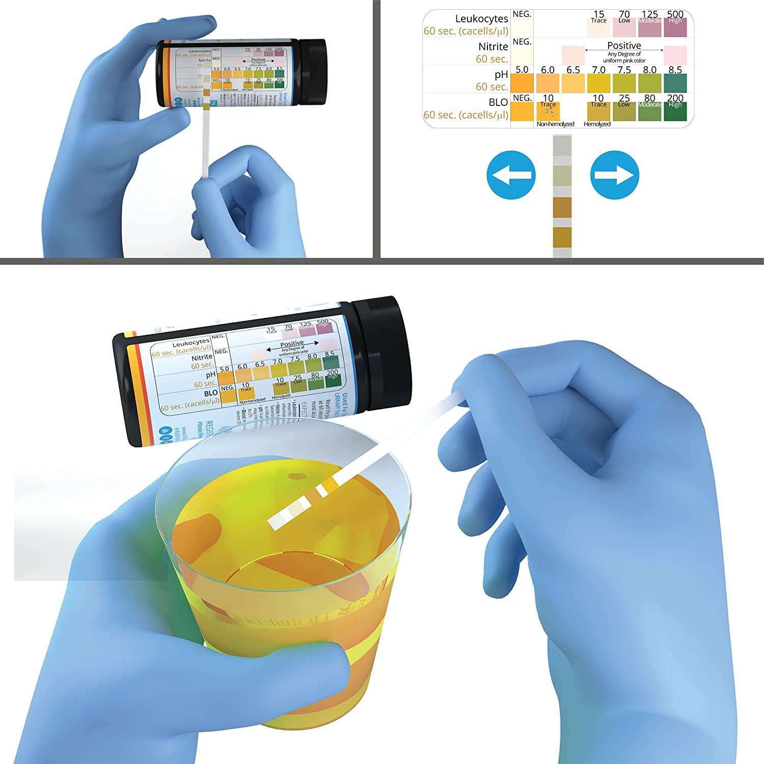 Life2O 4in1 UTI Test Strips for Women, Men & Kids 50ct Urinary
