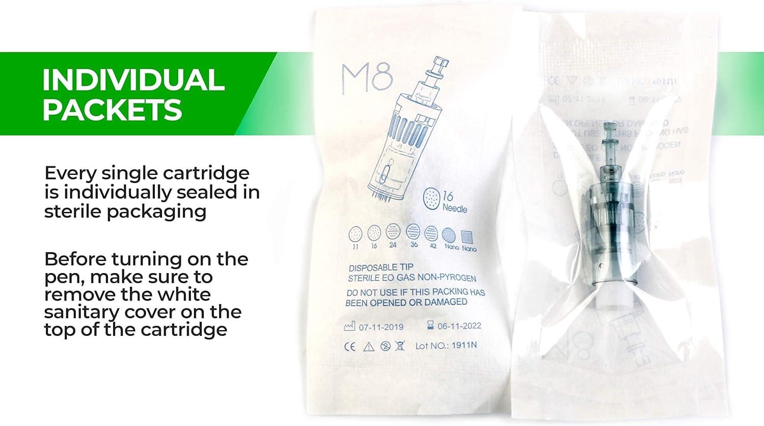 Dr.pen M8 11-pins cartridges, 10 stuks/pak