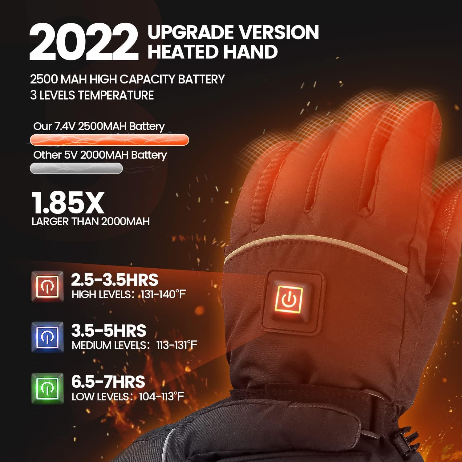 windproof heated gloves