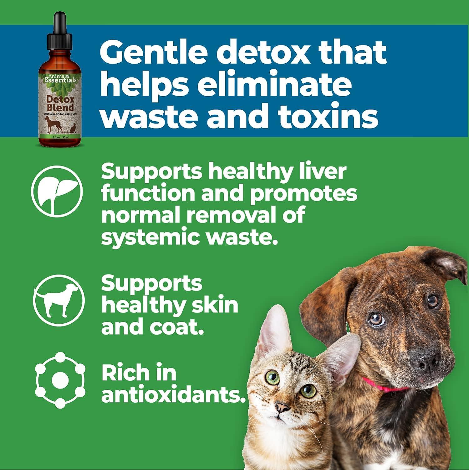 Animal Essentials Detox Blend Liver Support for Dogs and Cats 2 fl oz