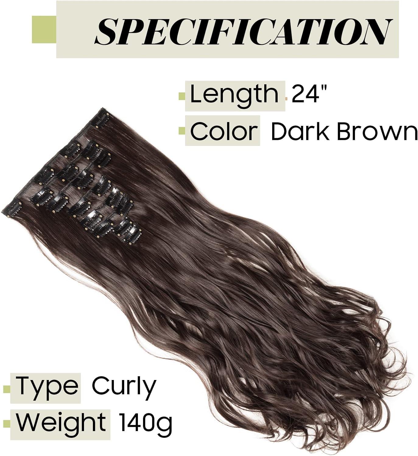 Clip in hair discount extensions 24 26 inch