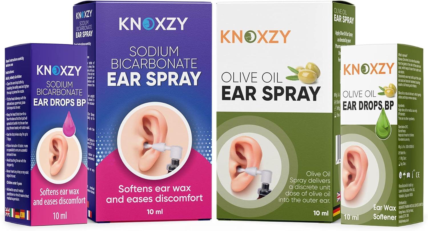 Knoxzy Olive Oil Drops for Ear Wax Removal Clinically Tested Natural