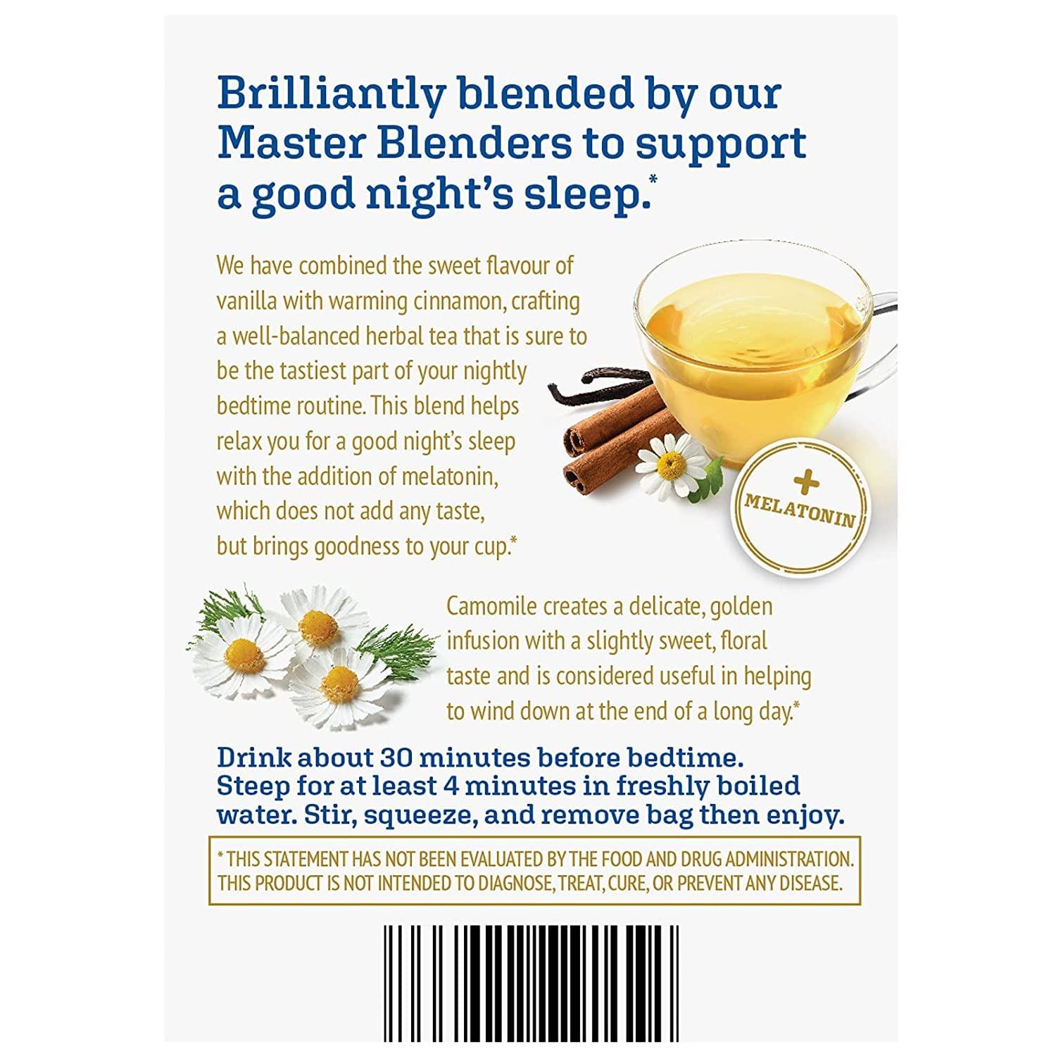 Twinings Superblends Sleep + Melatonin Camomile Tea | Cinnamon ...