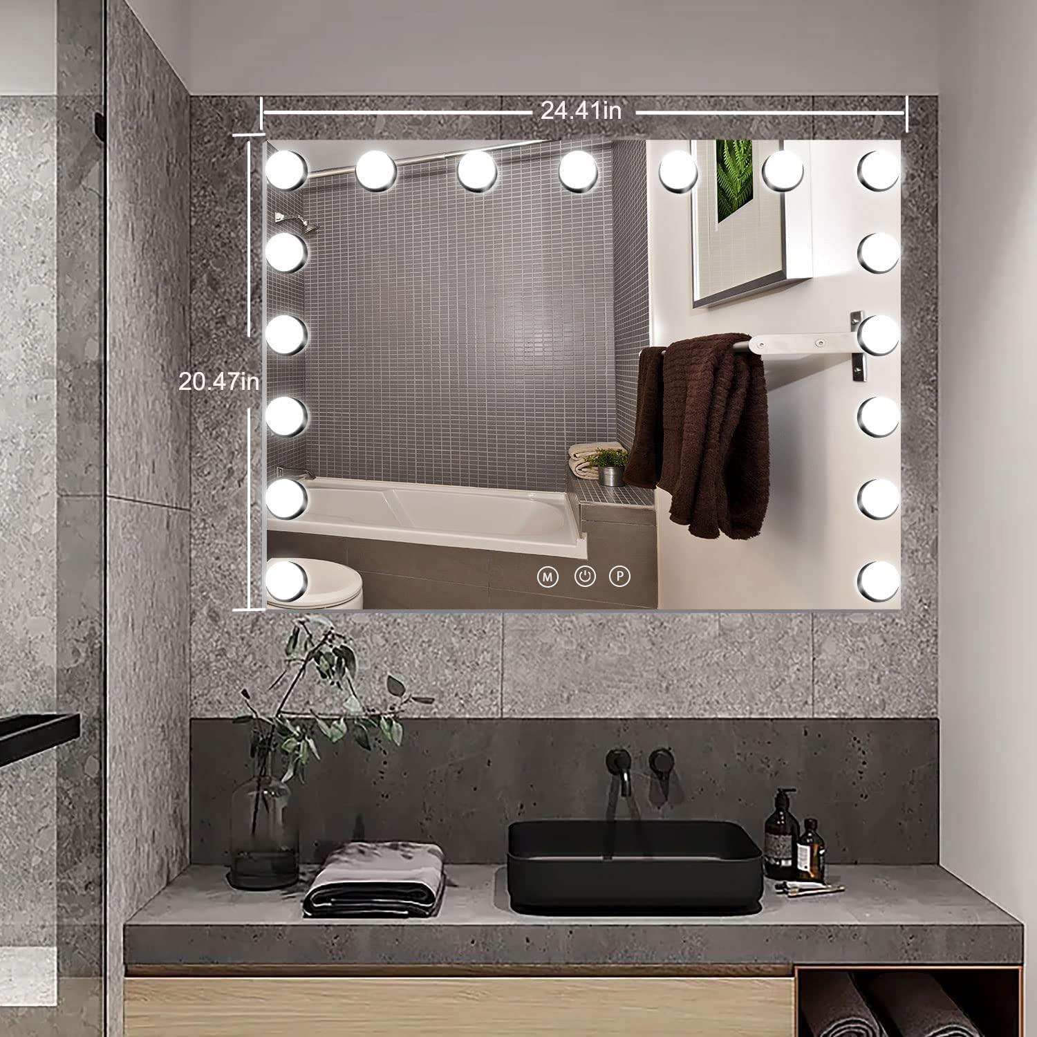Kottova Large Vanity Mirror with 17 Dimmable LED ,Extra Big